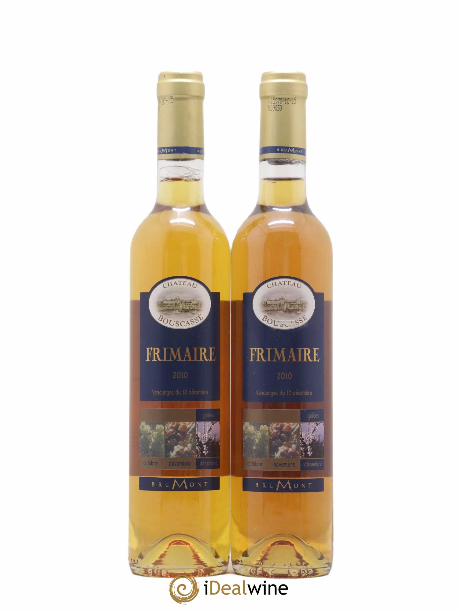Pacherenc du Vic-Bilh Château Bouscassé Frimaire Alain Brumont 50cl 2010 - Lotto di 2 bottiglie - 0