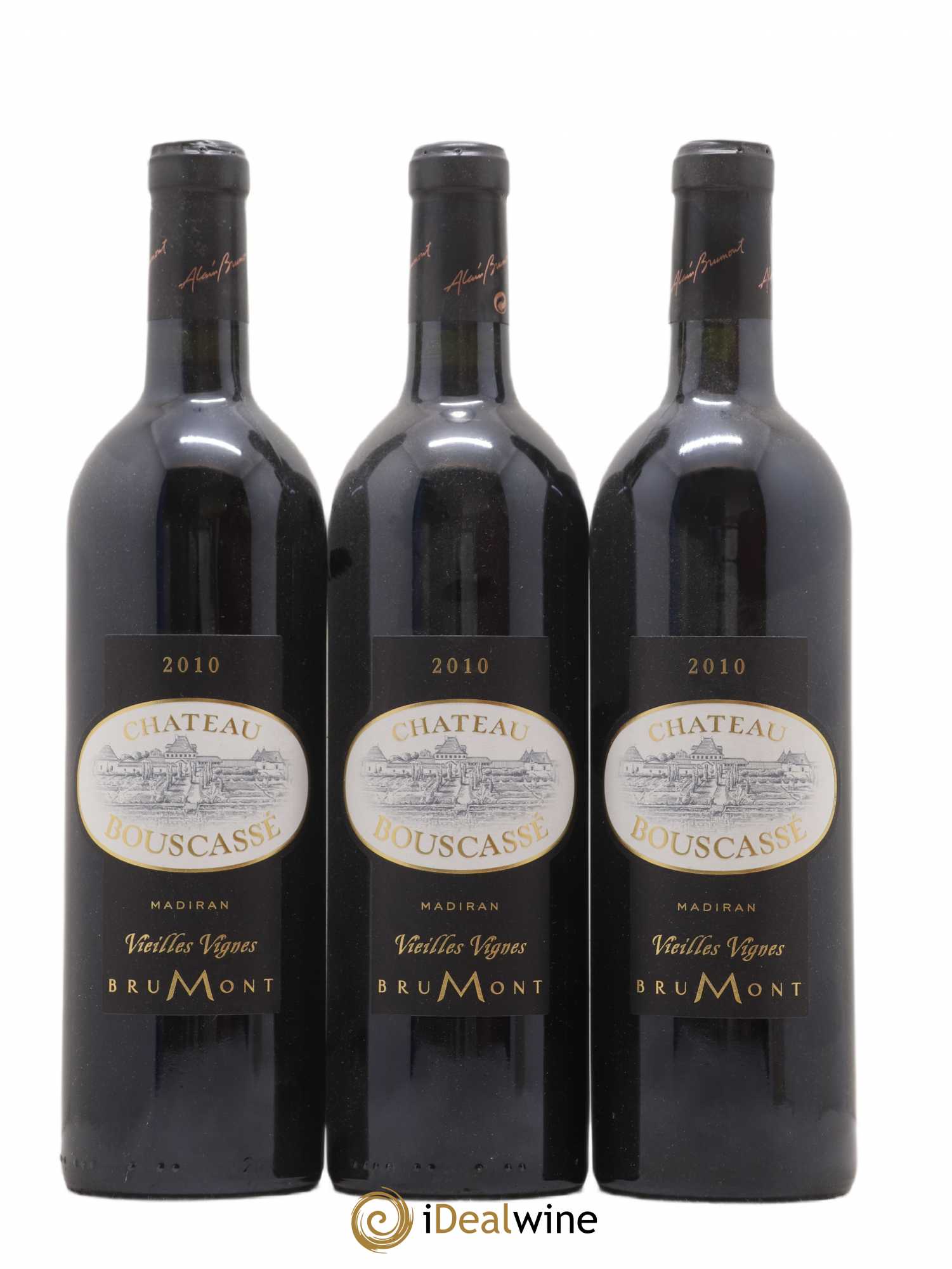 Madiran Vieilles Vignes Château Bouscassé - Alain Brumont 2010 - Lot de 3 bouteilles - 0