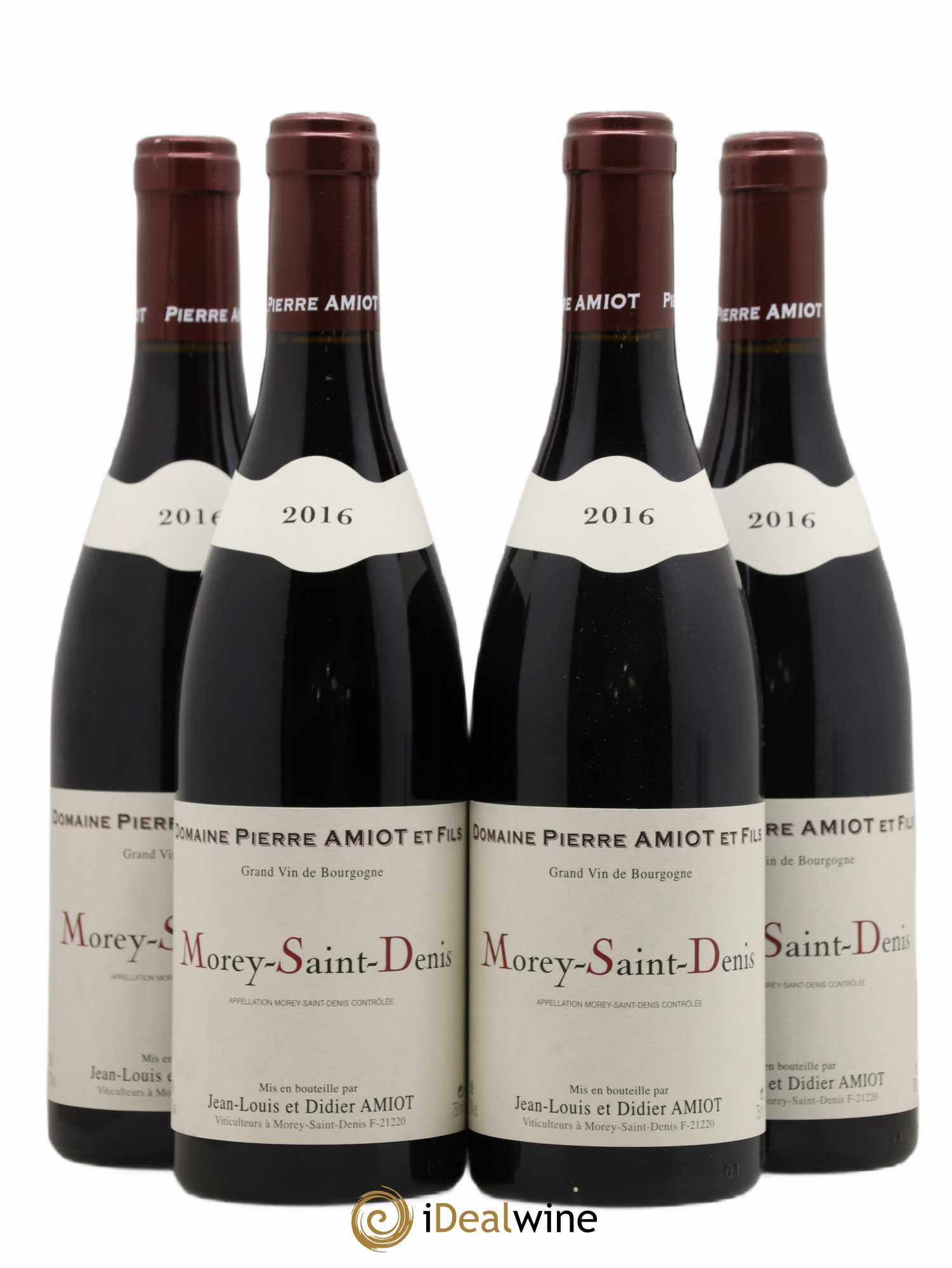 Morey-Saint-Denis Pierre Amiot & Fils 2016 - Lot de 4 bouteilles - 0