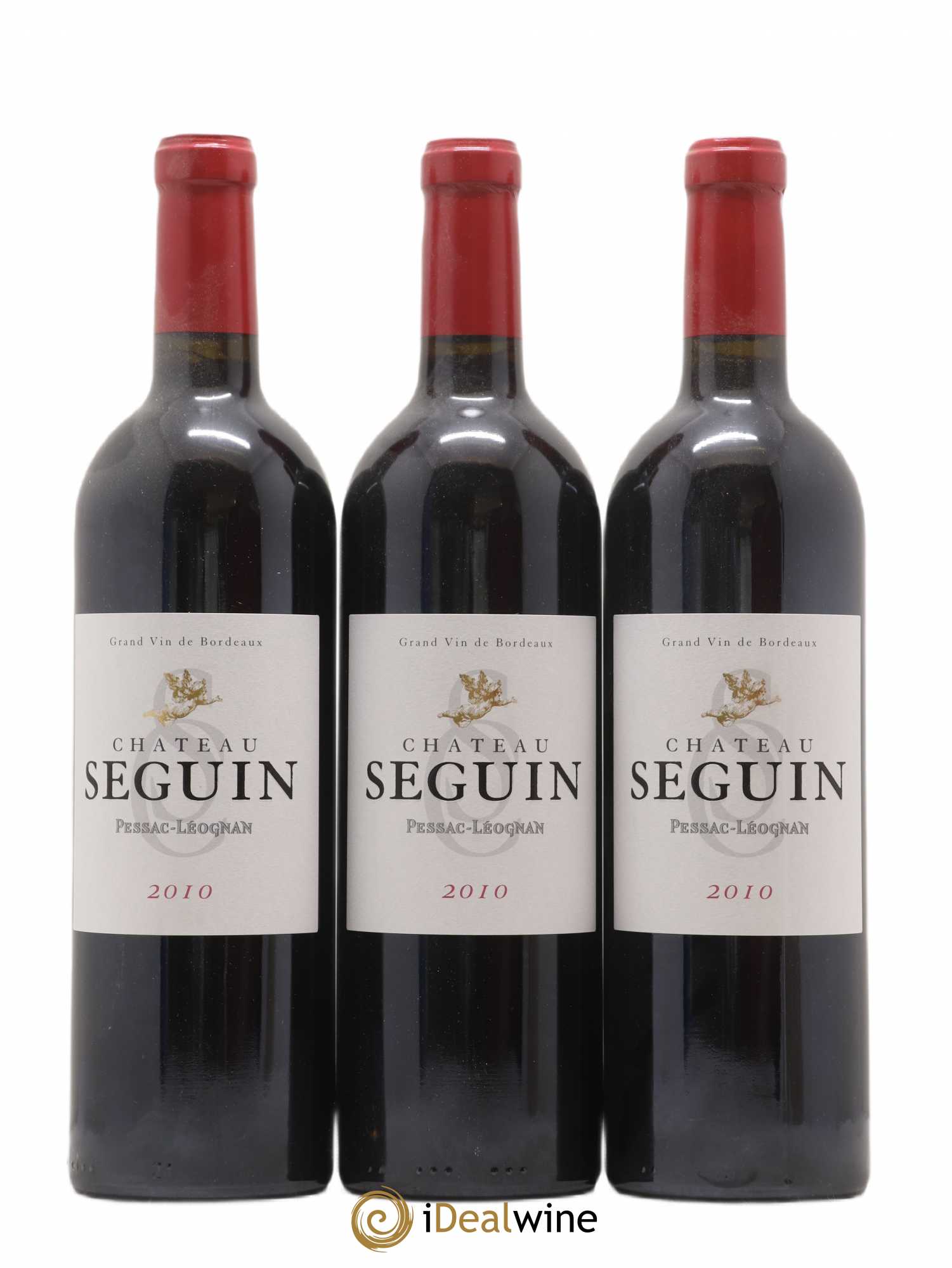 Pessac-Léognan Château Seguin 2010 - Lot de 3 bouteilles - 0