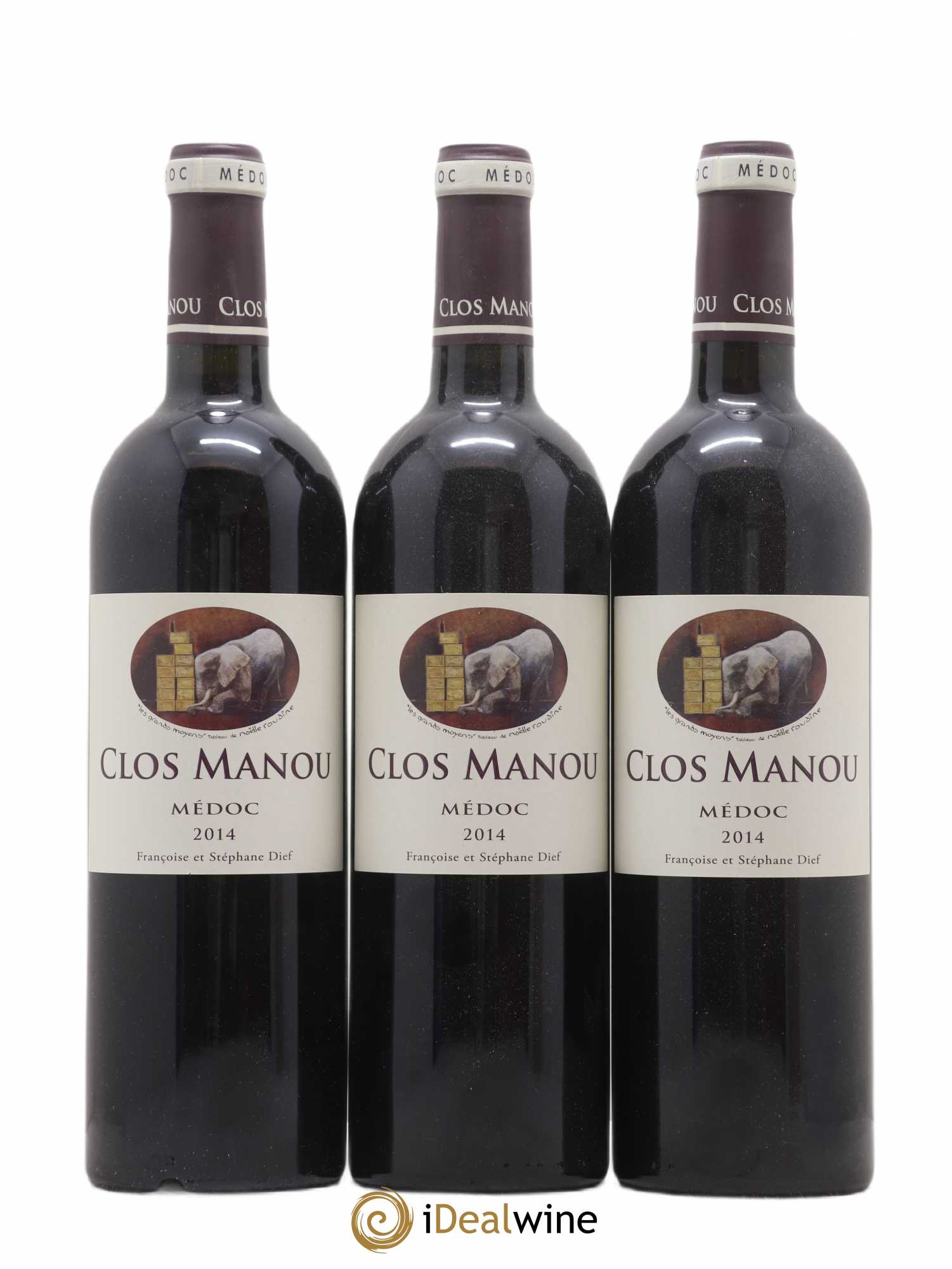 Clos Manou 2014 - Posten von 3 Flaschen - 0