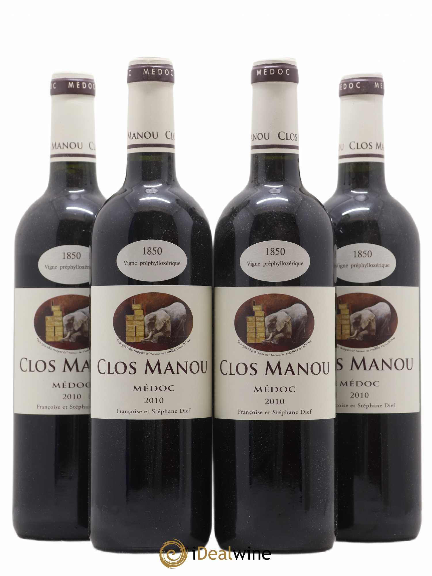 Clos Manou 2010 - Lot de 4 bouteilles - 0