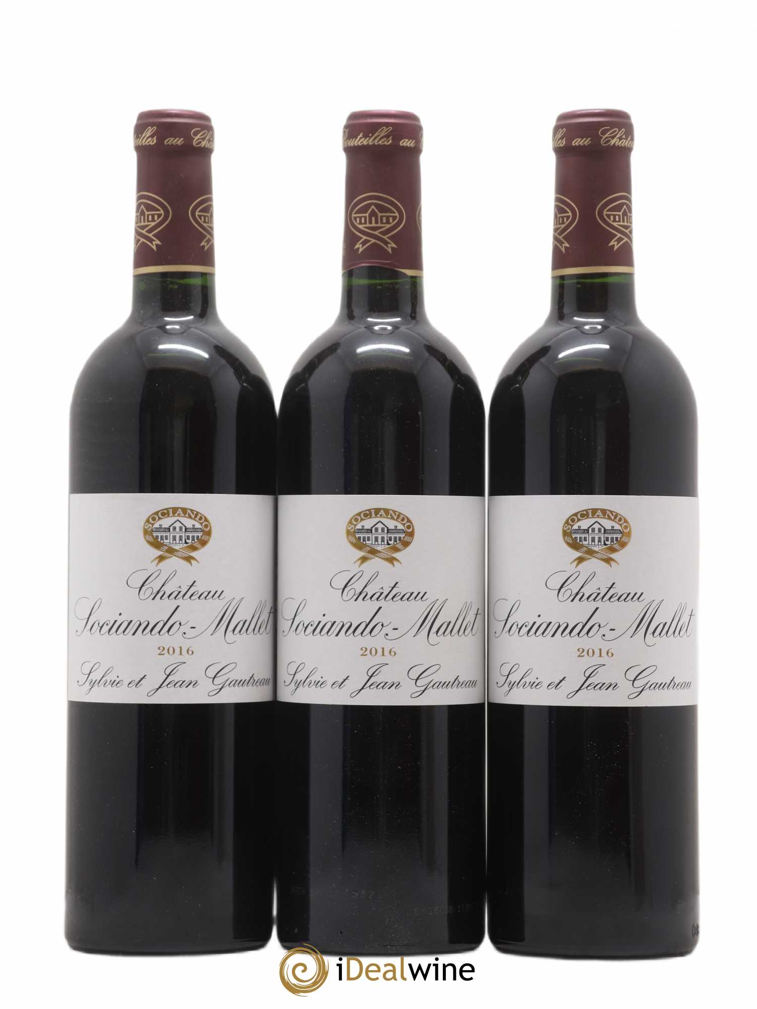 Château Sociando Mallet 2016 - Lot de 6 bouteilles - 2