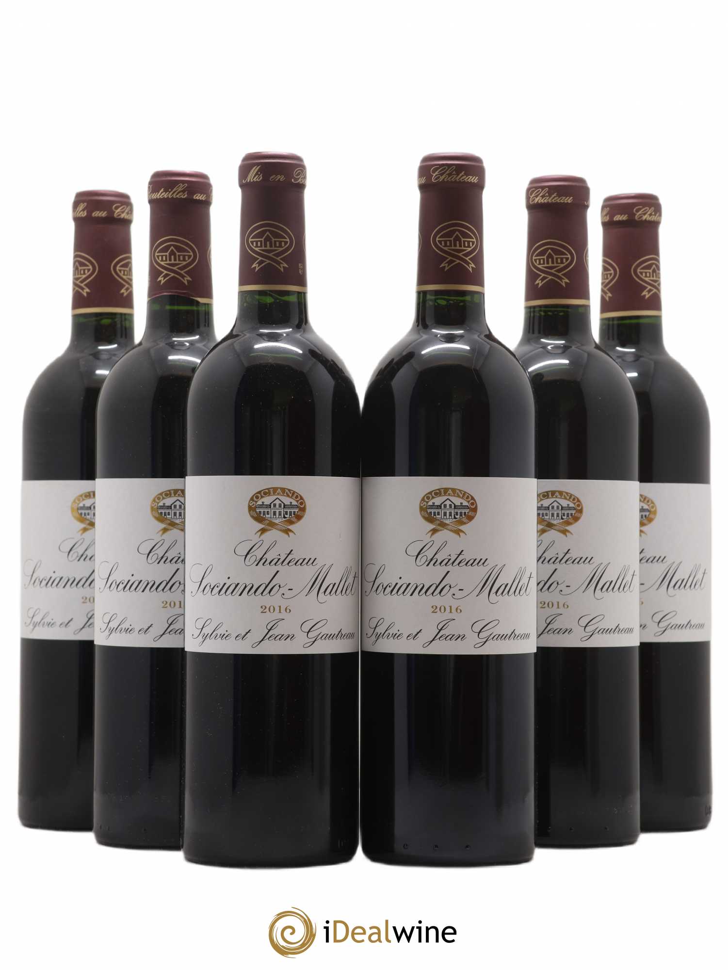 Château Sociando Mallet 2016 - Lot de 6 bouteilles - 0