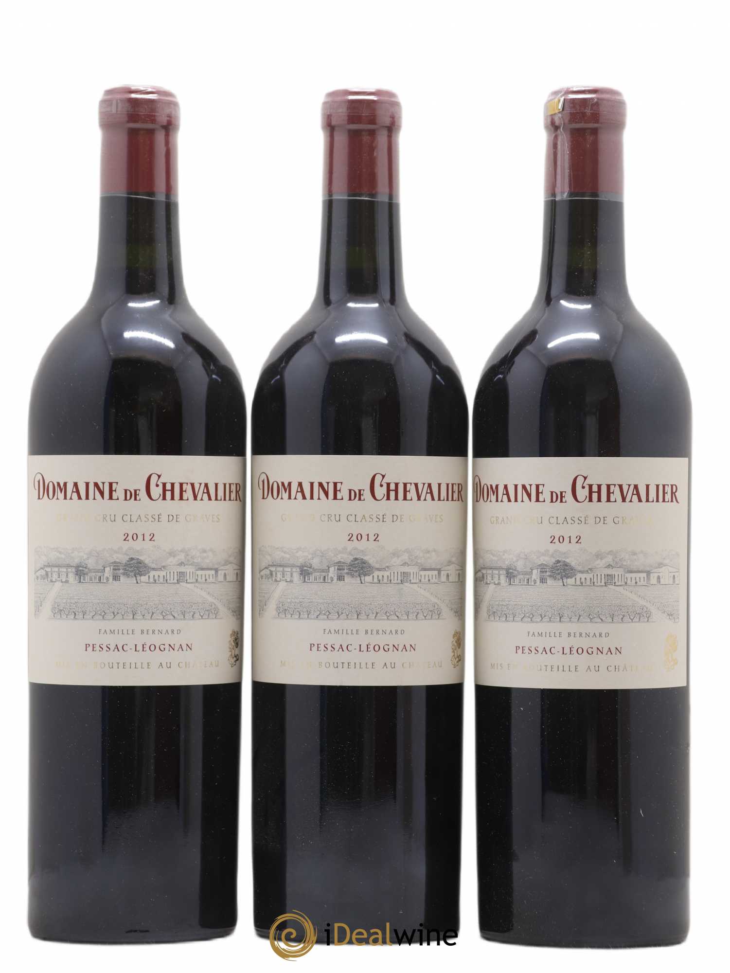 Domaine de Chevalier Cru Classé de Graves 2012 - Lot de 3 bouteilles - 0