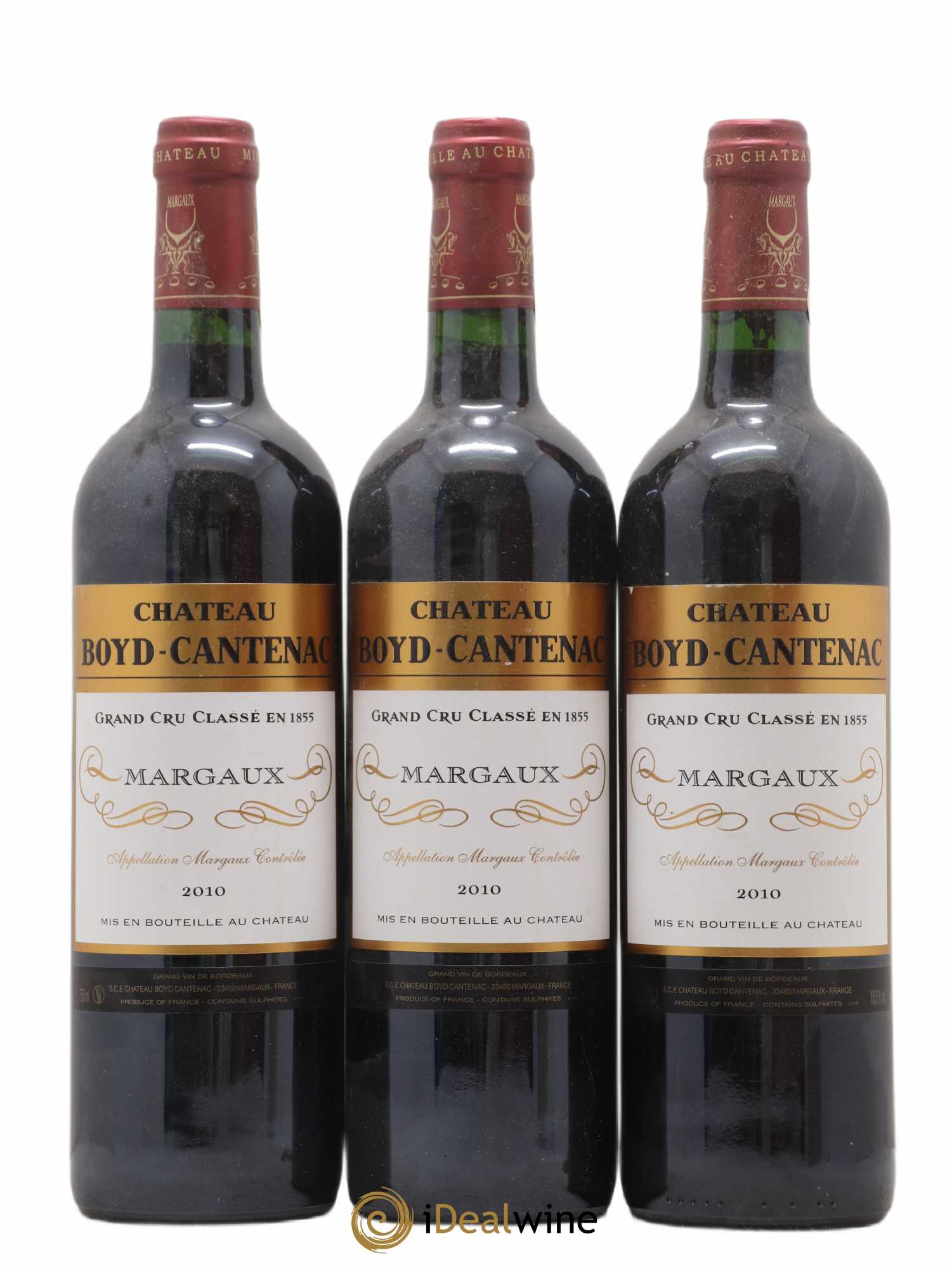Château Boyd Cantenac 3ème Grand Cru Classé 2010 - Lot de 3 bouteilles - 0