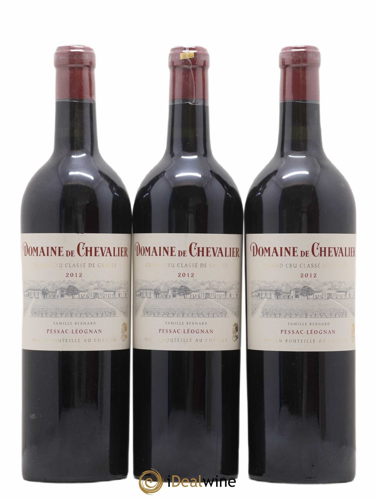 Domaine de Chevalier Cru Classé de Graves 2012 - Lot de 3 bouteilles - 0