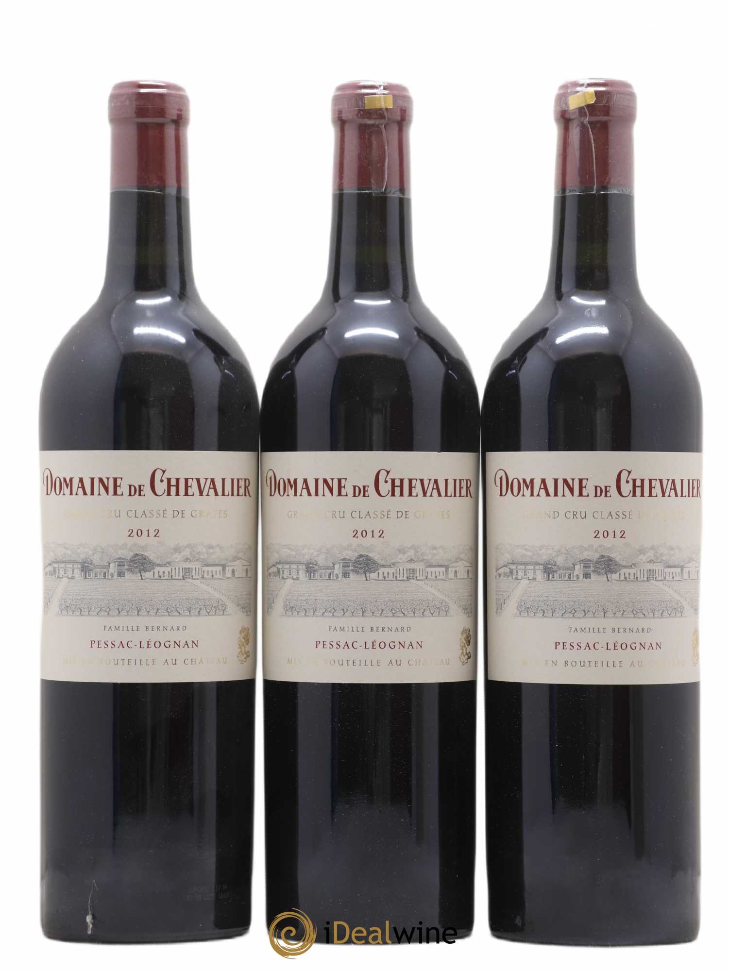 Domaine de Chevalier Cru Classé de Graves 2012 - Lot de 3 bouteilles - 0