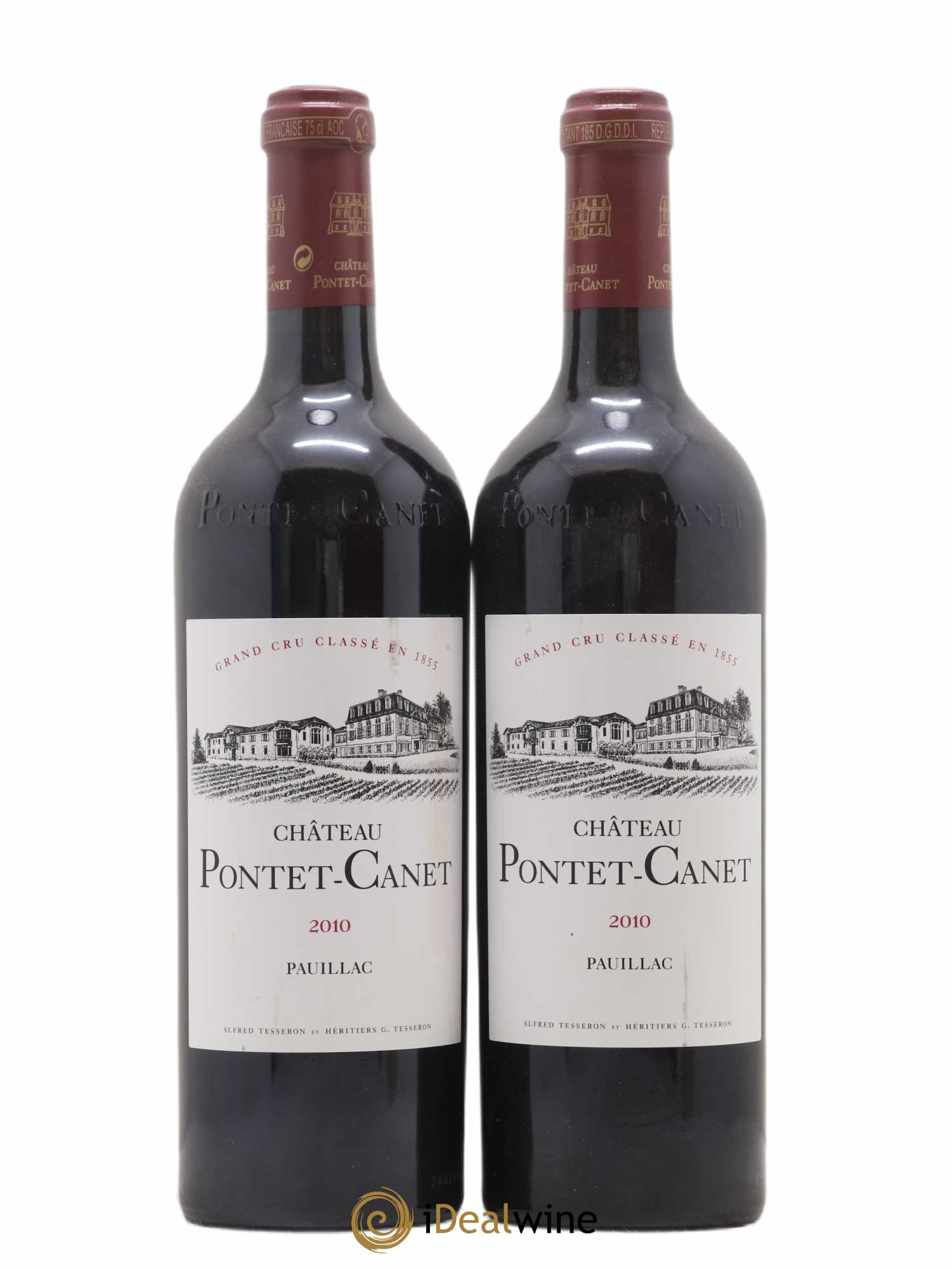 Château Pontet Canet 5ème Grand Cru Classé 2010 - Lot de 2 bouteilles - 0