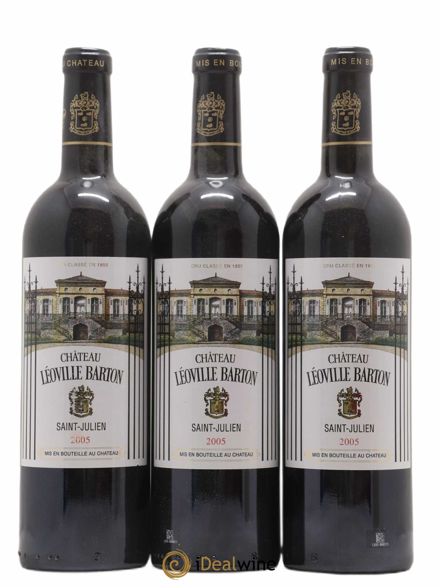 Château Léoville Barton 2ème Grand Cru Classé 2005 - Lot de 3 bouteilles - 0
