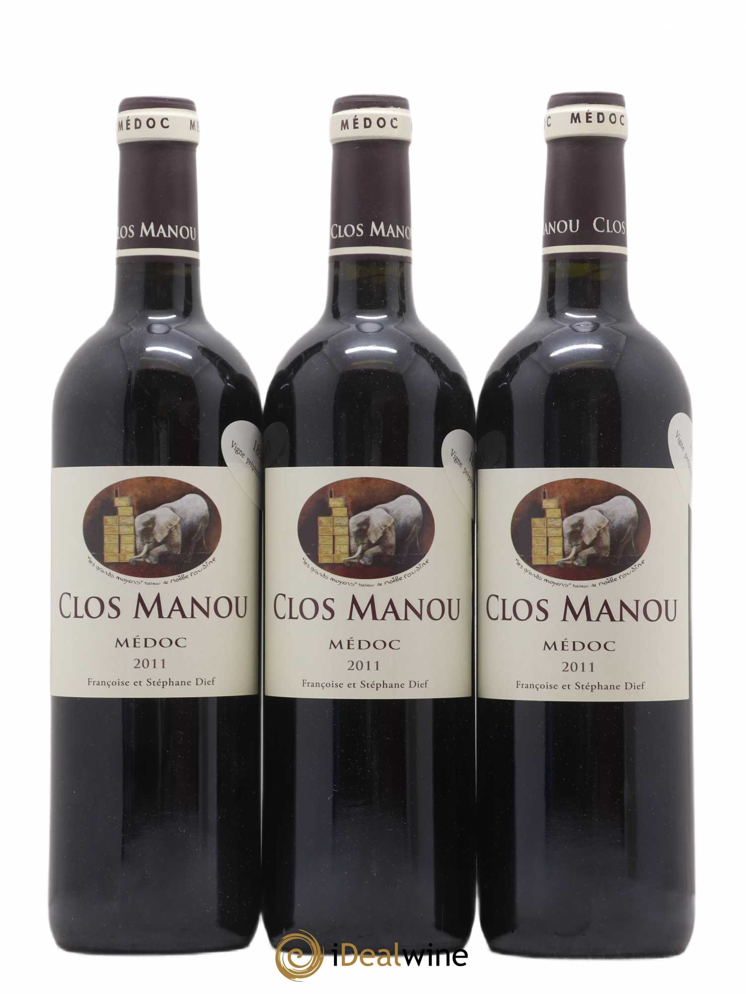 Clos Manou 2011 - Posten von 3 Flaschen - 0