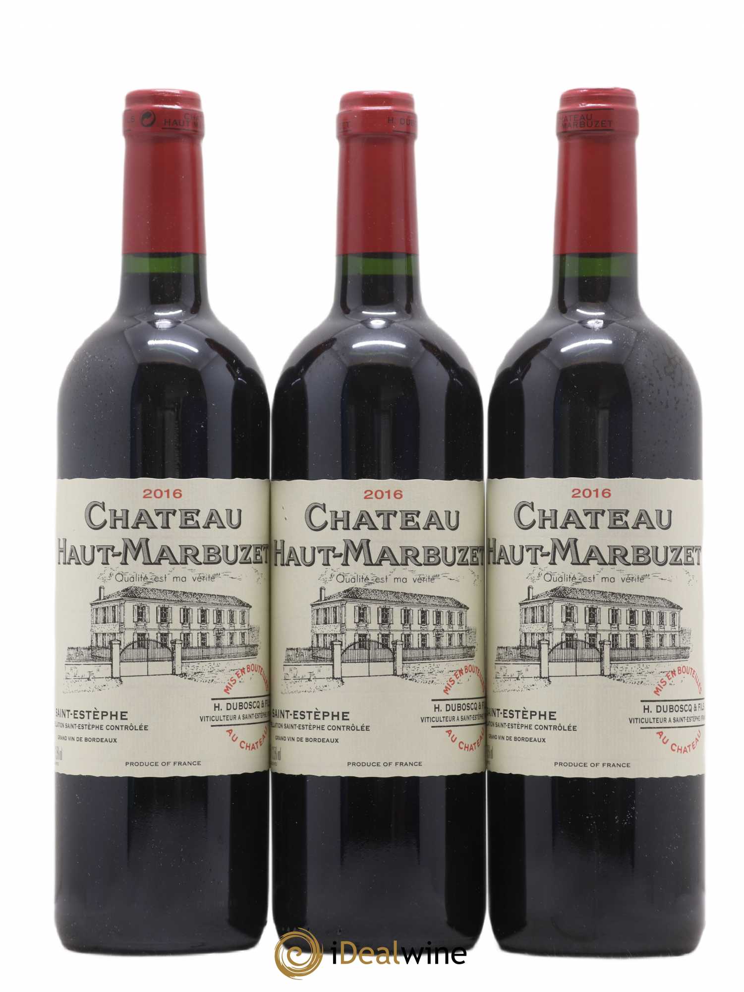 Château Haut Marbuzet 2016 - Lot de 3 bouteilles - 0