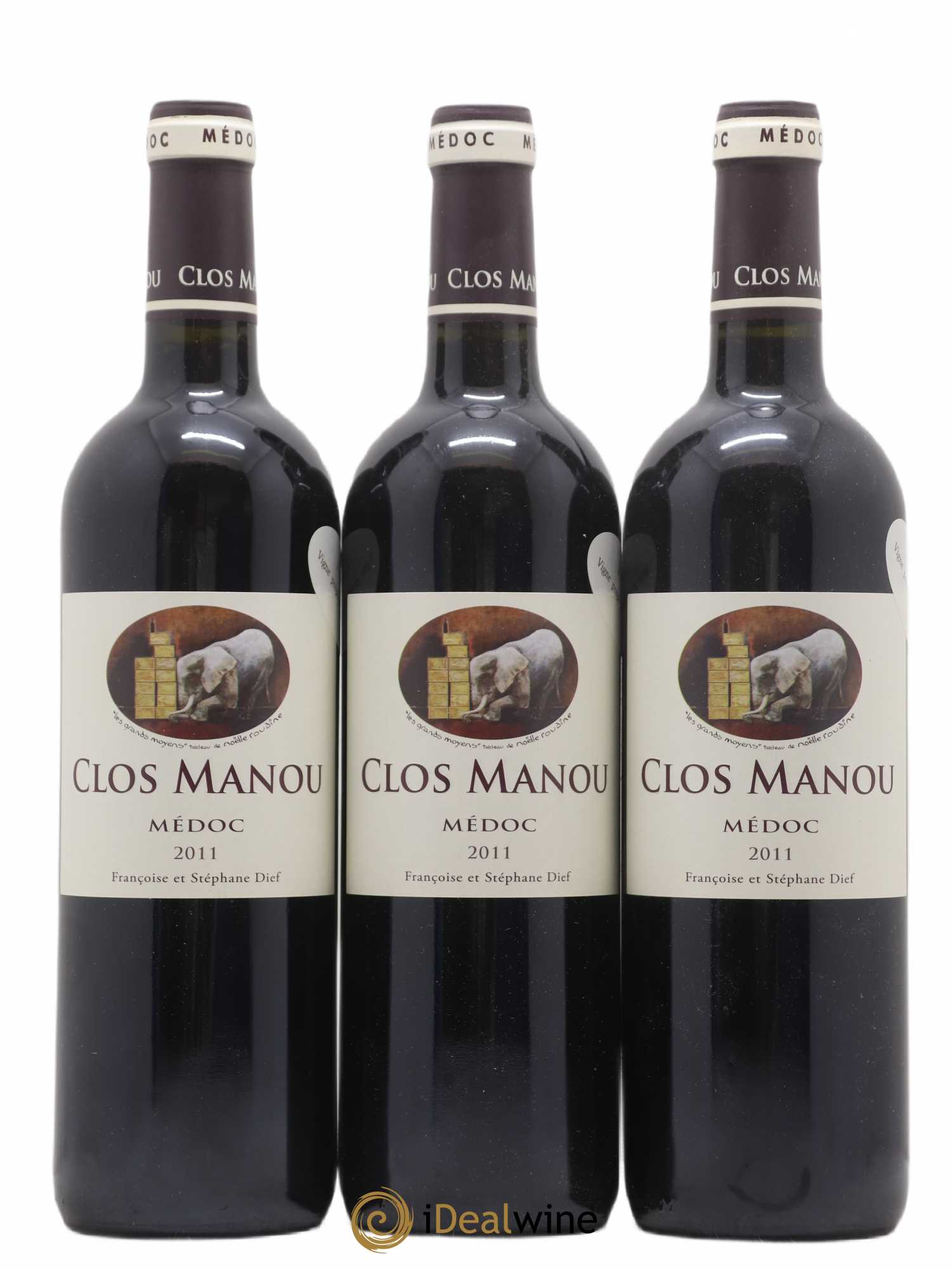 Clos Manou 2011 - Posten von 6 Flaschen - 1