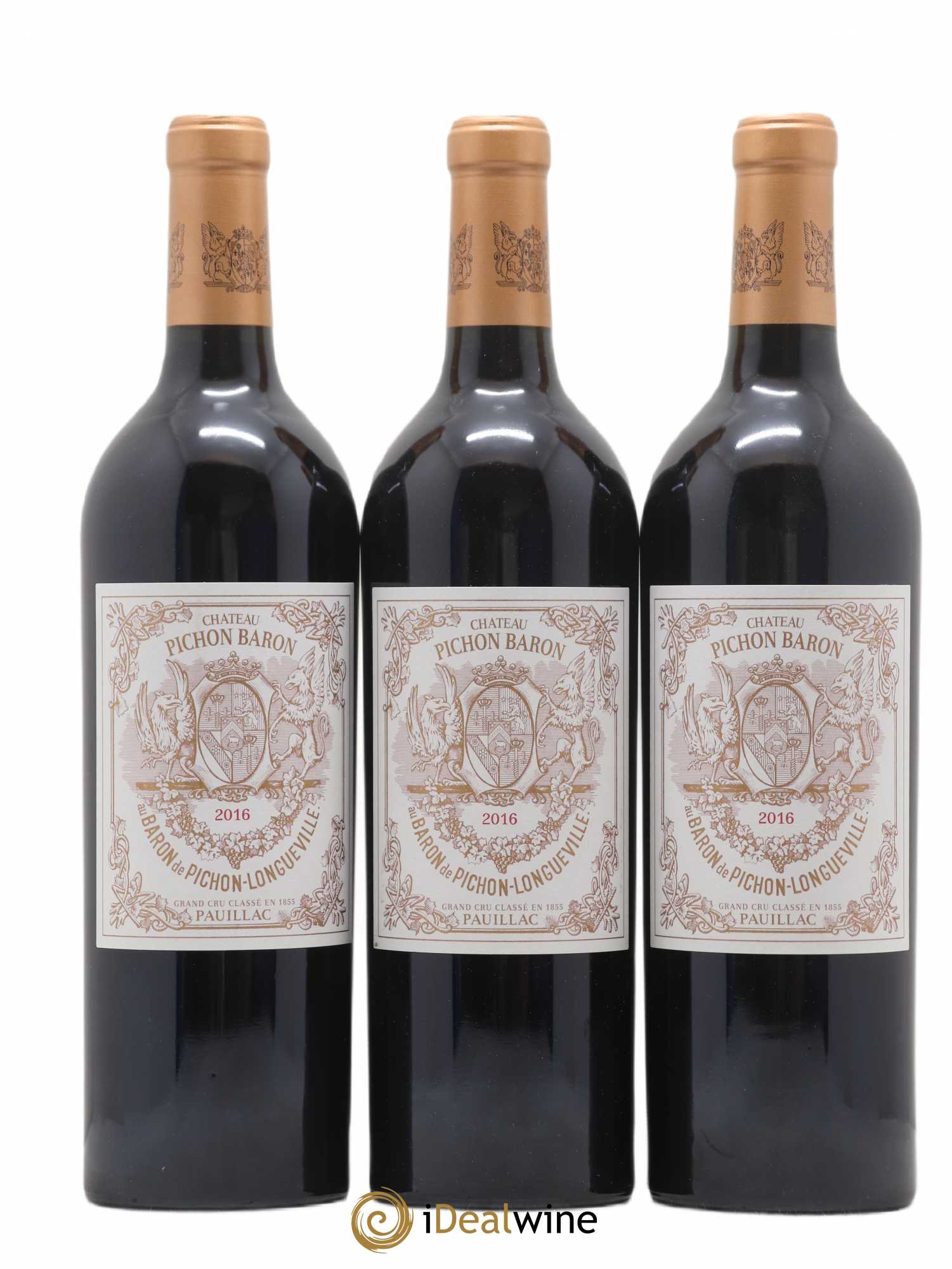 Pichon Longueville Baron 2ème Grand Cru Classé 2016 - Lot de 3 bouteilles - 0
