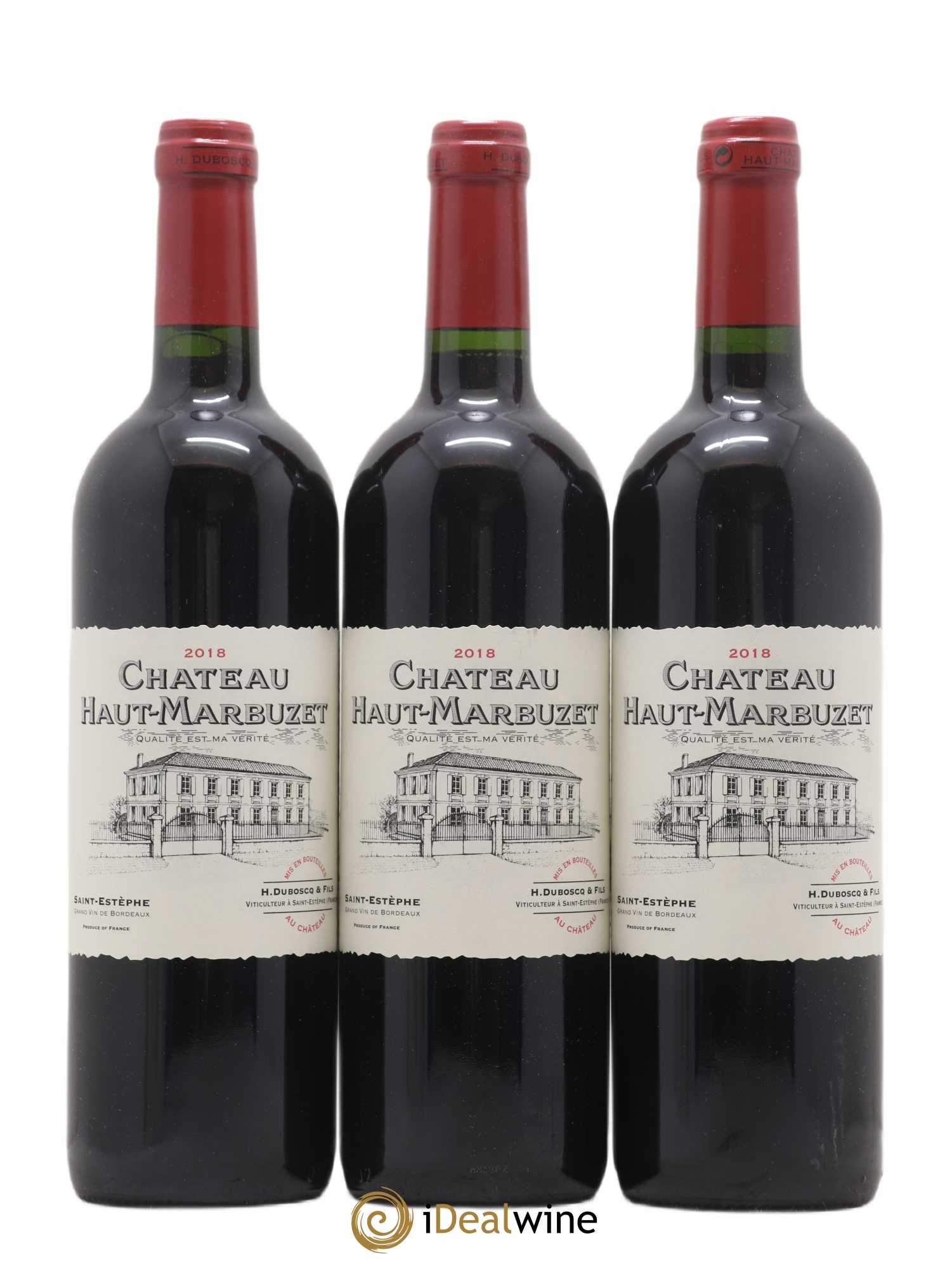 Château Haut Marbuzet 2018 - Lot de 3 bouteilles - 0
