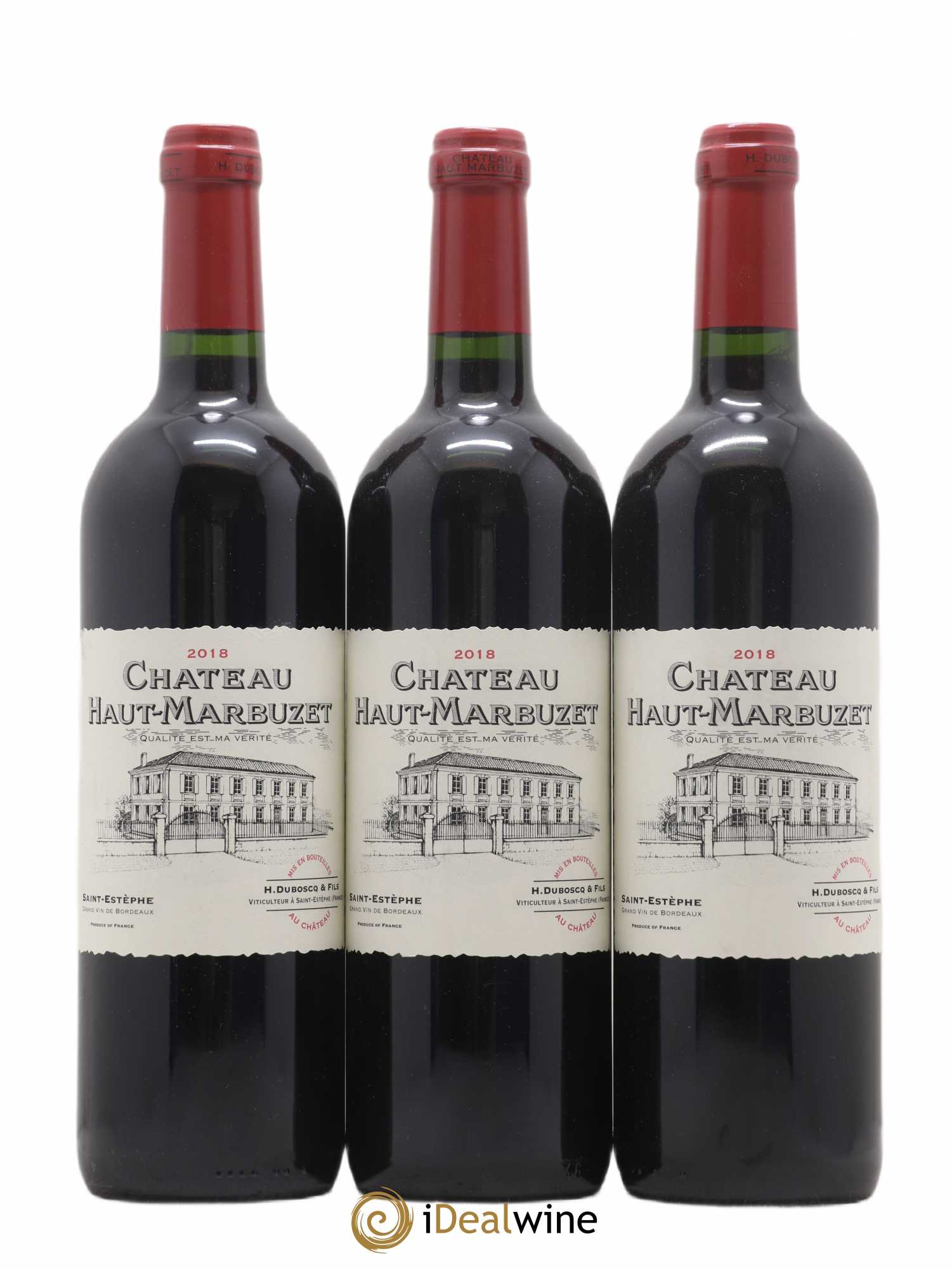 Château Haut Marbuzet 2018 - Lot de 3 bouteilles - 0