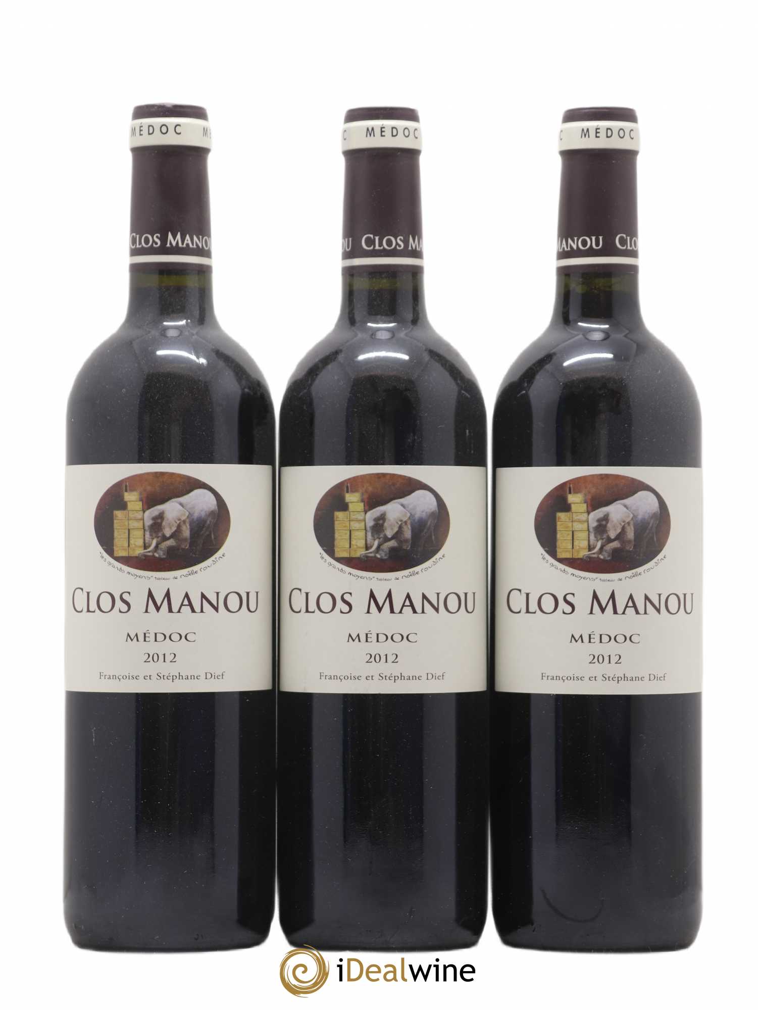 Clos Manou 2012 - Lot de 6 bouteilles - 1