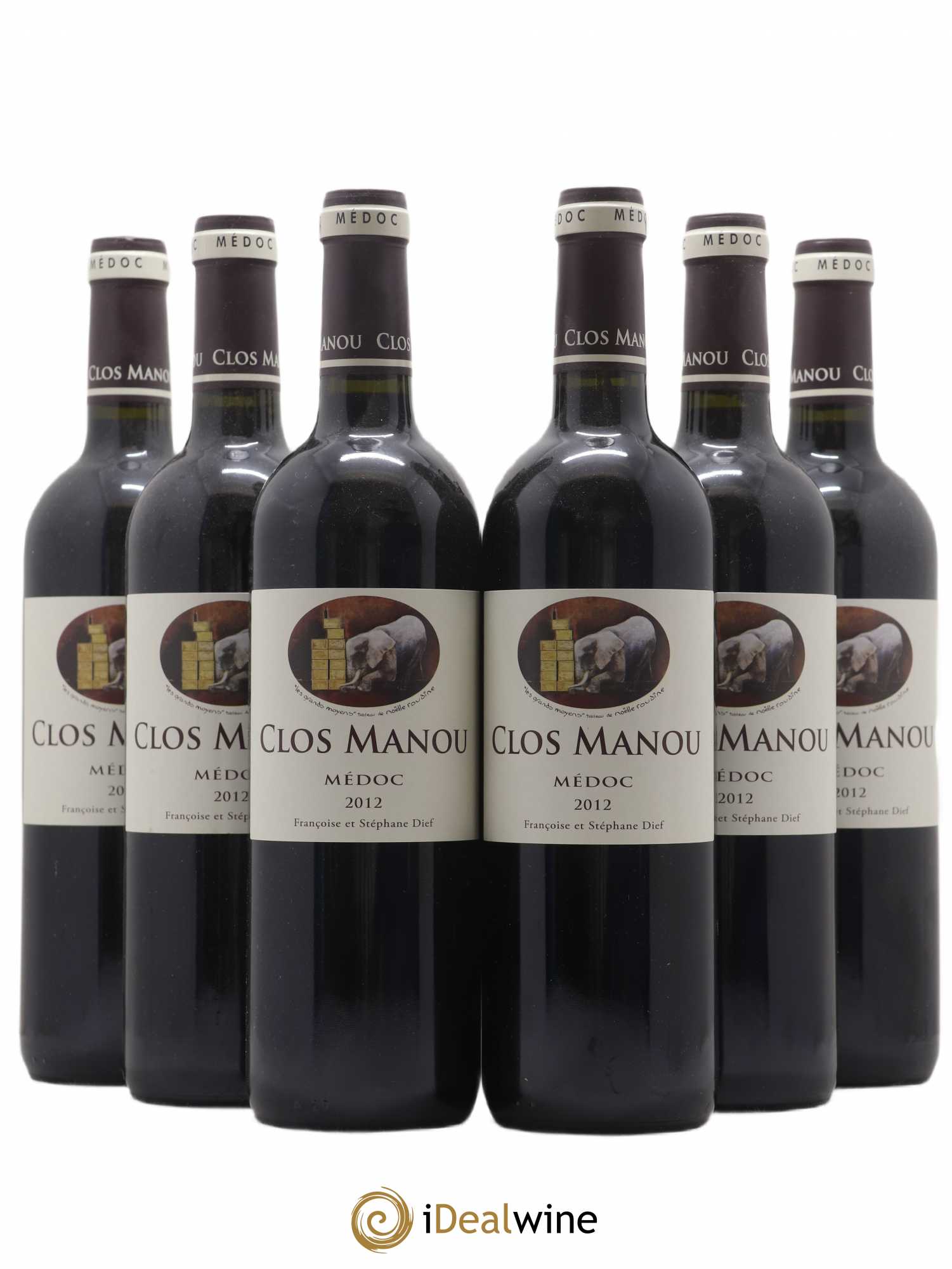 Clos Manou 2012 - Lot de 6 bouteilles - 0