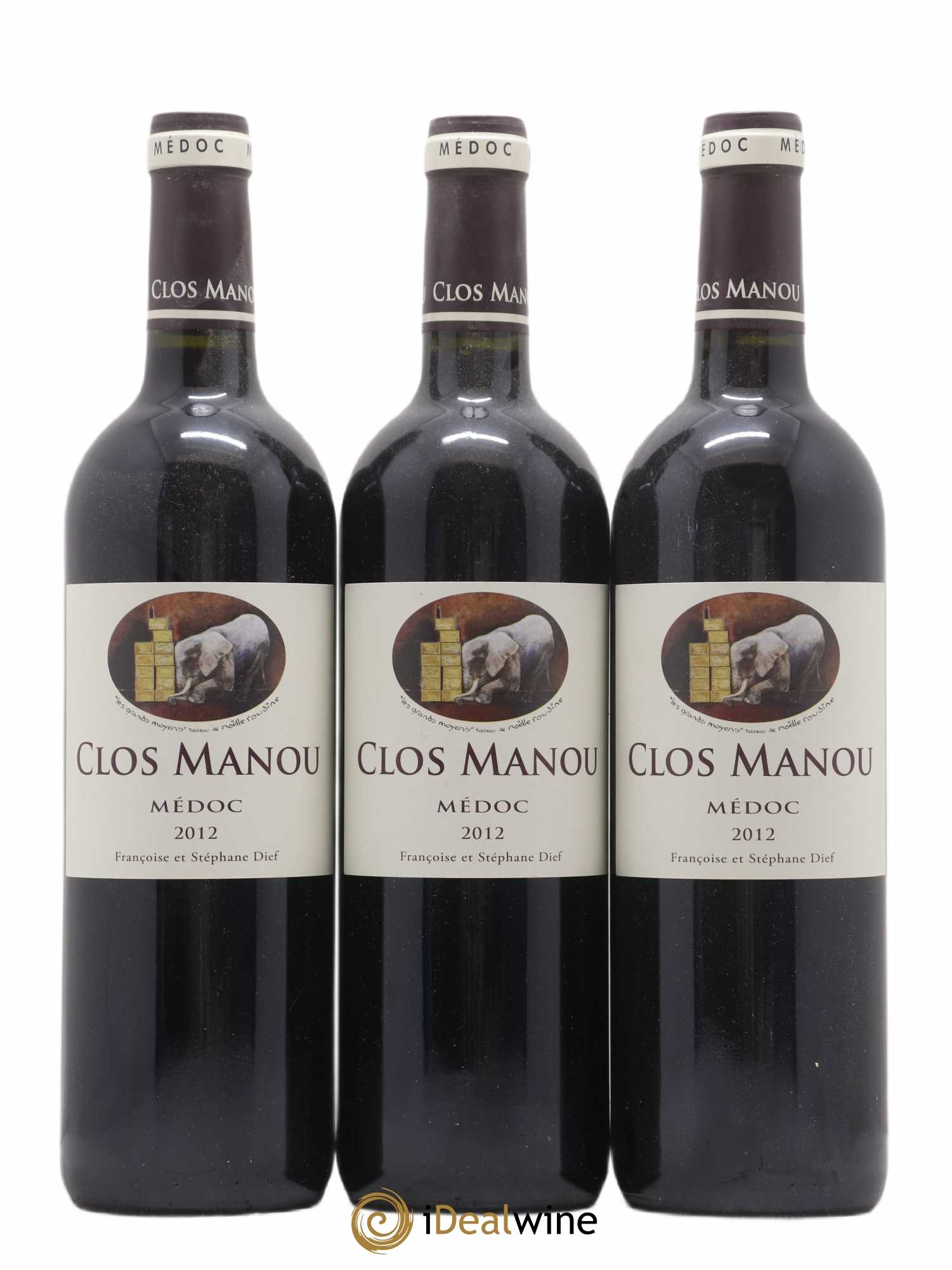 Clos Manou 2012 - Lot de 3 bouteilles - 0