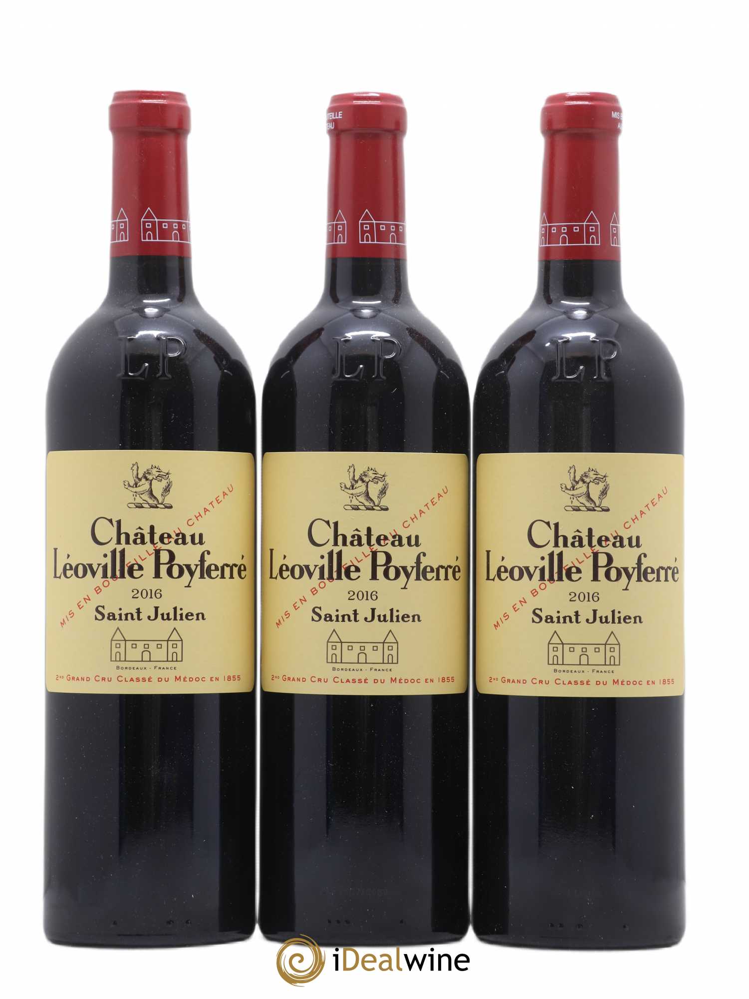 Château Léoville Poyferré 2ème Grand Cru Classé 2016 - Lot de 3 bouteilles - 0