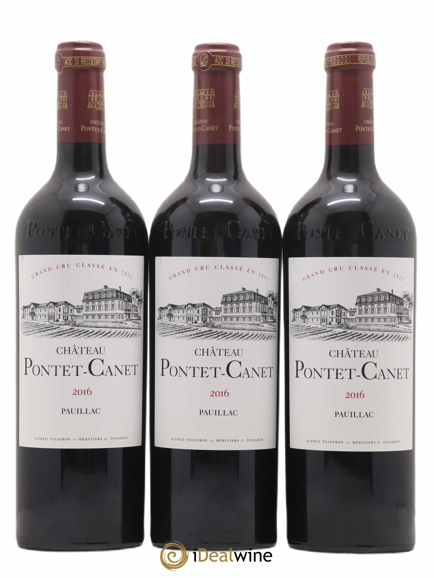 Château Pontet Canet 5ème Grand Cru Classé 2016 - Lot de 6 bouteilles - 1