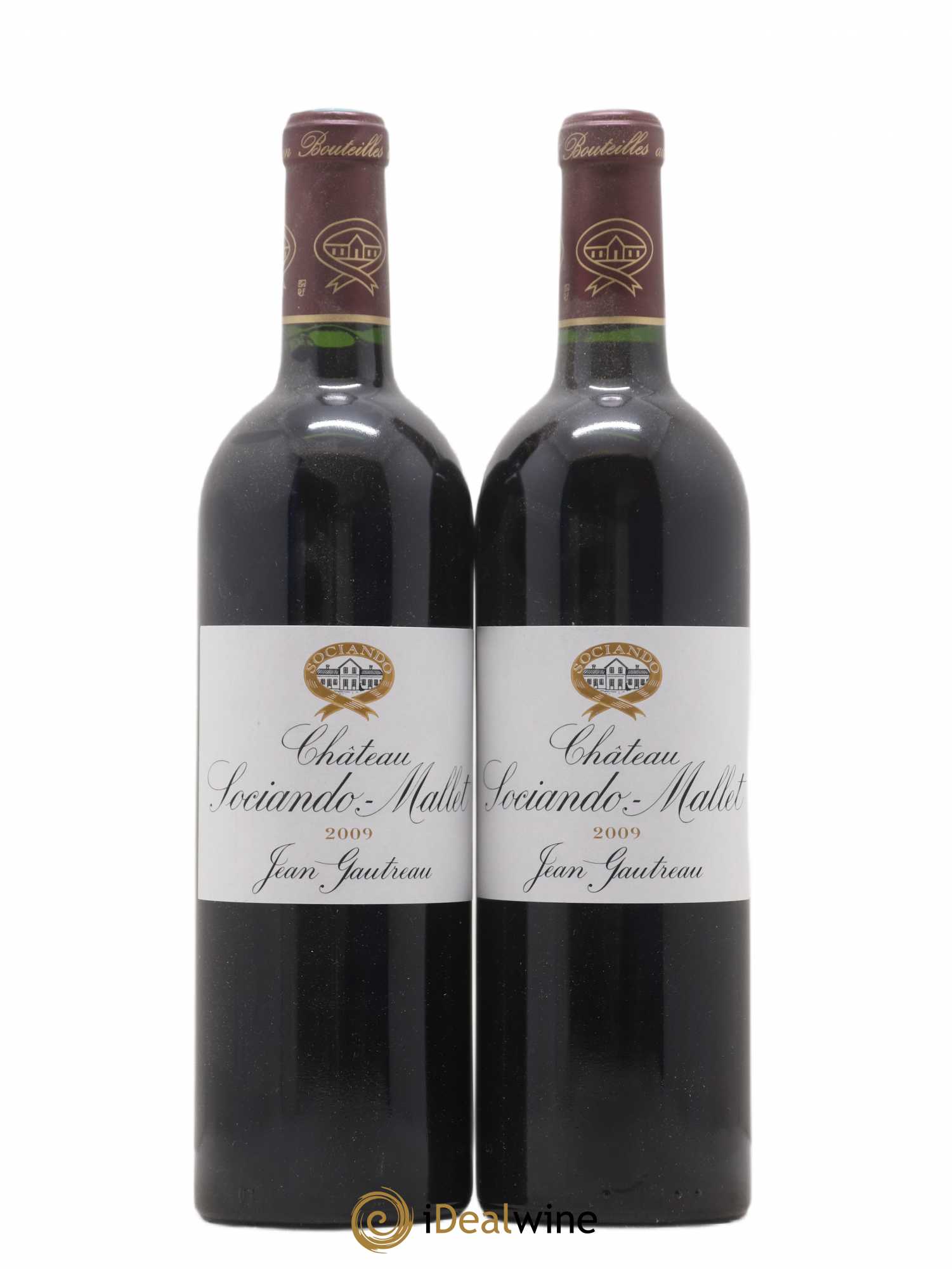 Château Sociando Mallet 2009 - Lot de 2 bouteilles - 0