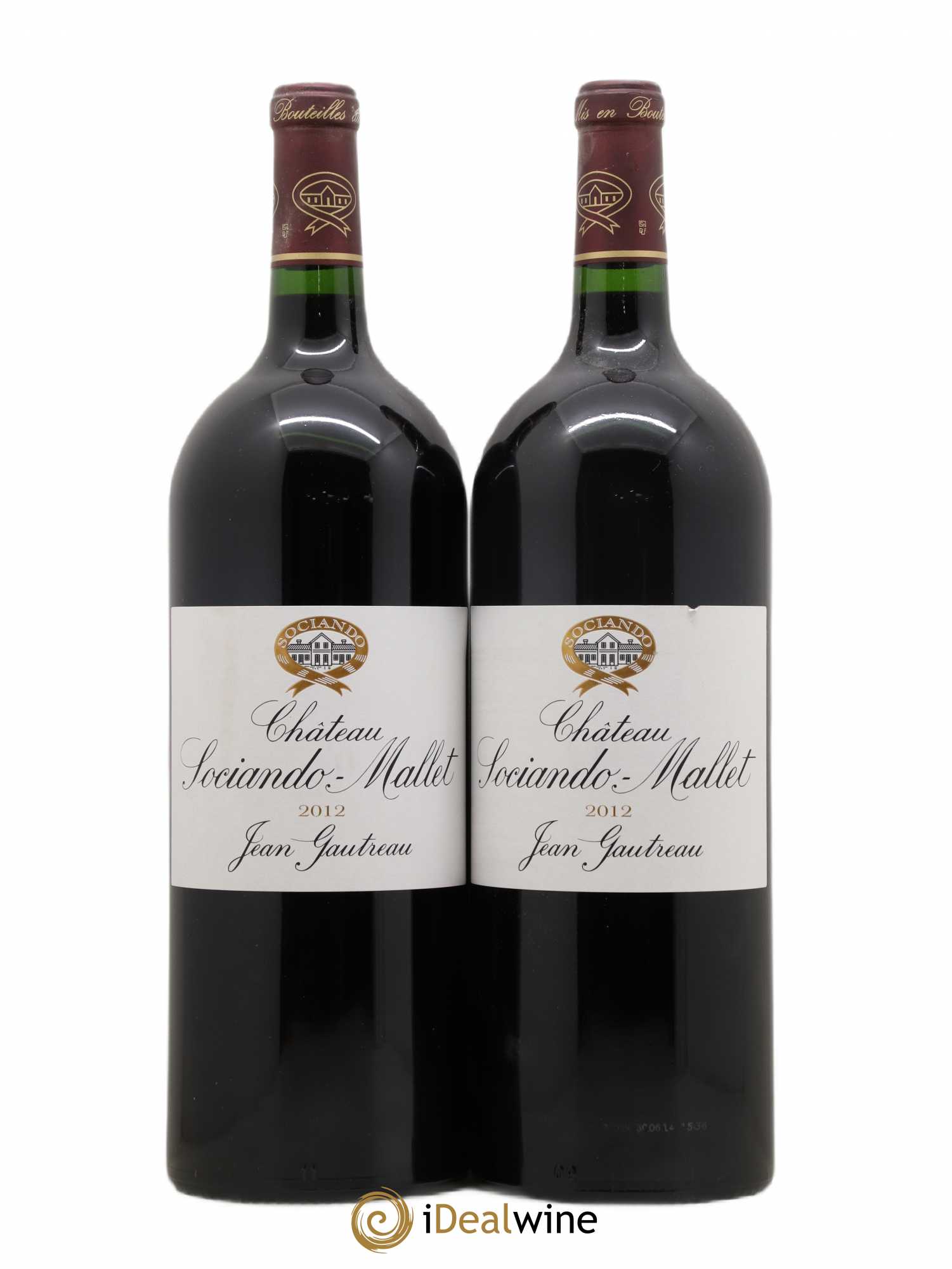 Château Sociando Mallet 2012 - Lot de 2 magnums - 0