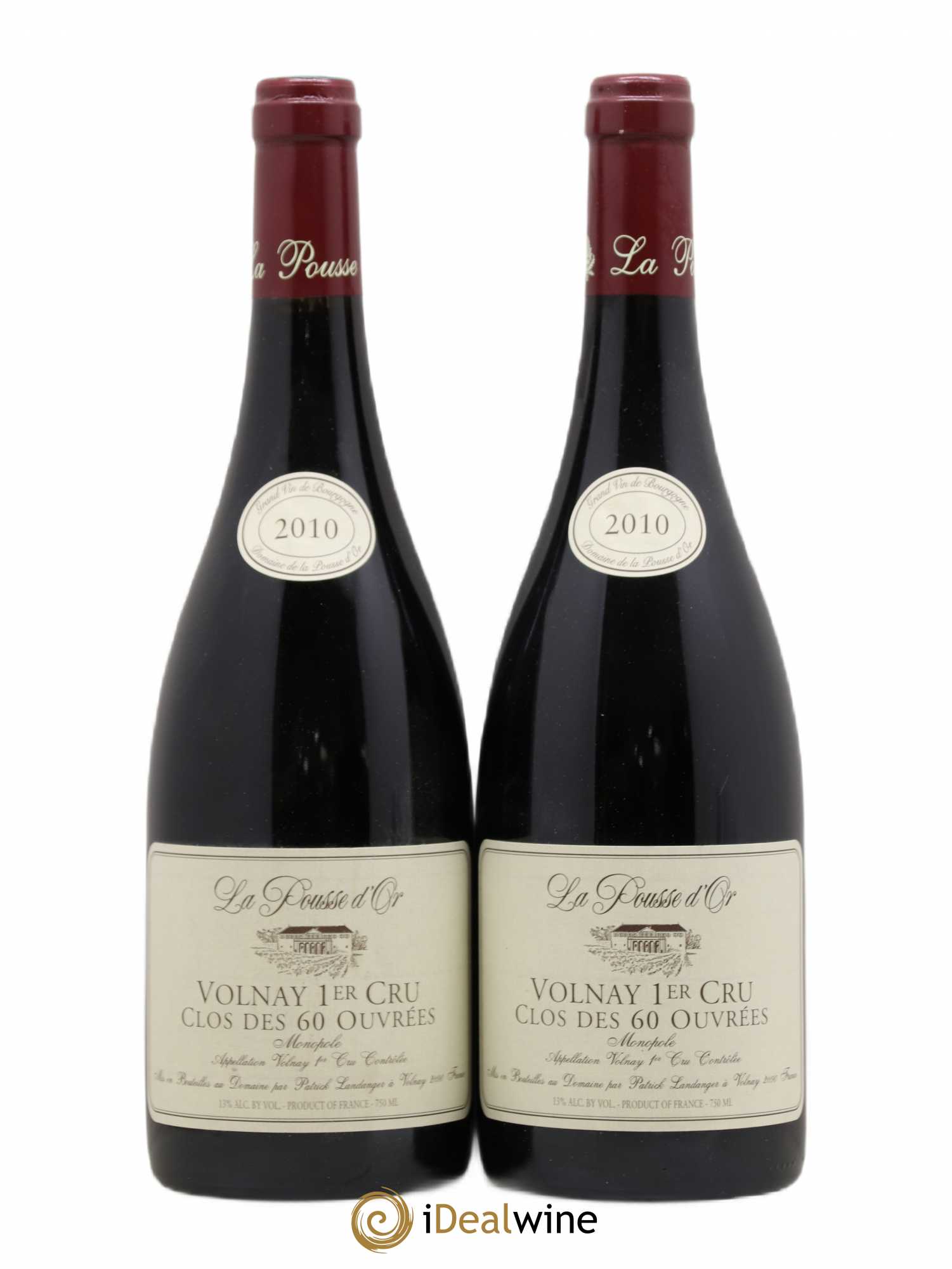 Volnay 1er Cru Clos des 60 ouvrées La Pousse d'Or (Domaine de) 2010 - Lot de 2 bouteilles - 0