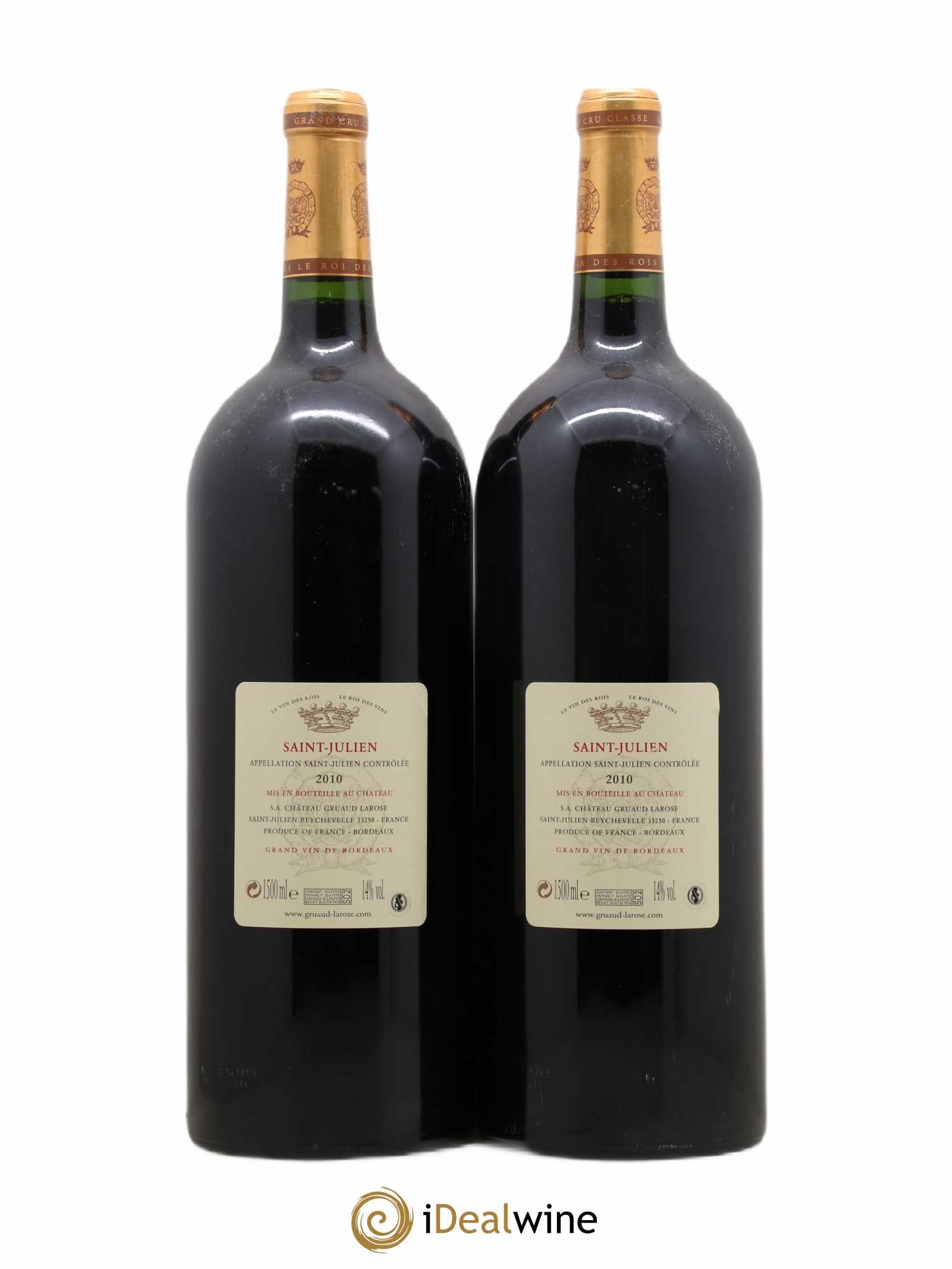 Château Gruaud Larose 2ème Grand Cru Classé 2010 - Lot de 2 magnums - 1
