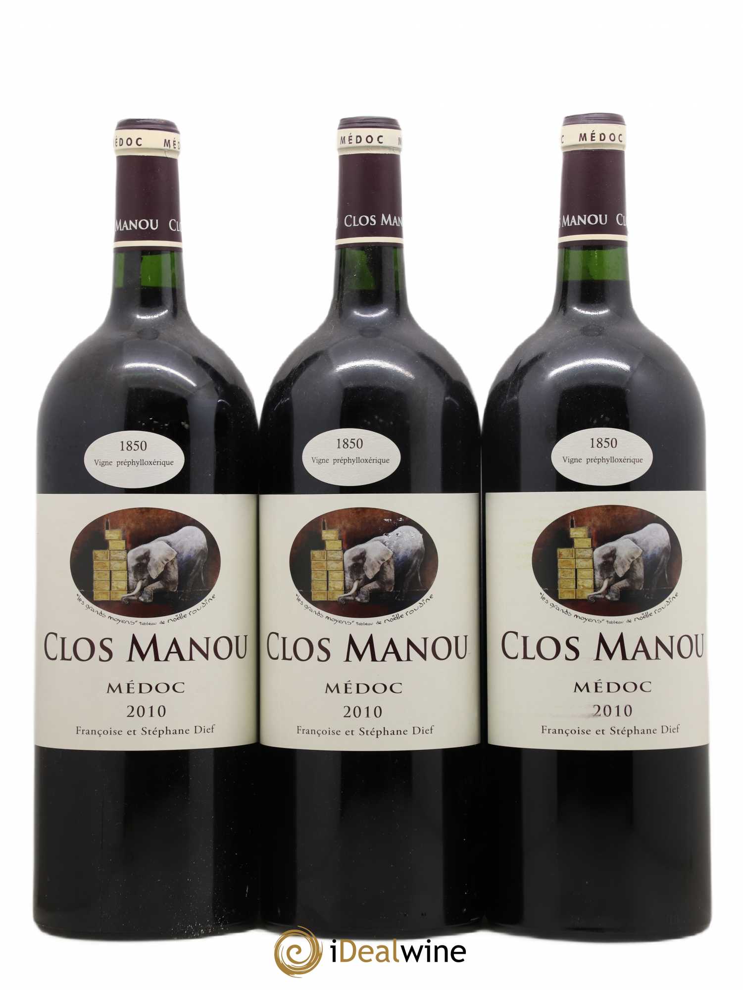 Clos Manou 2010 - Lot de 3 magnums - 0