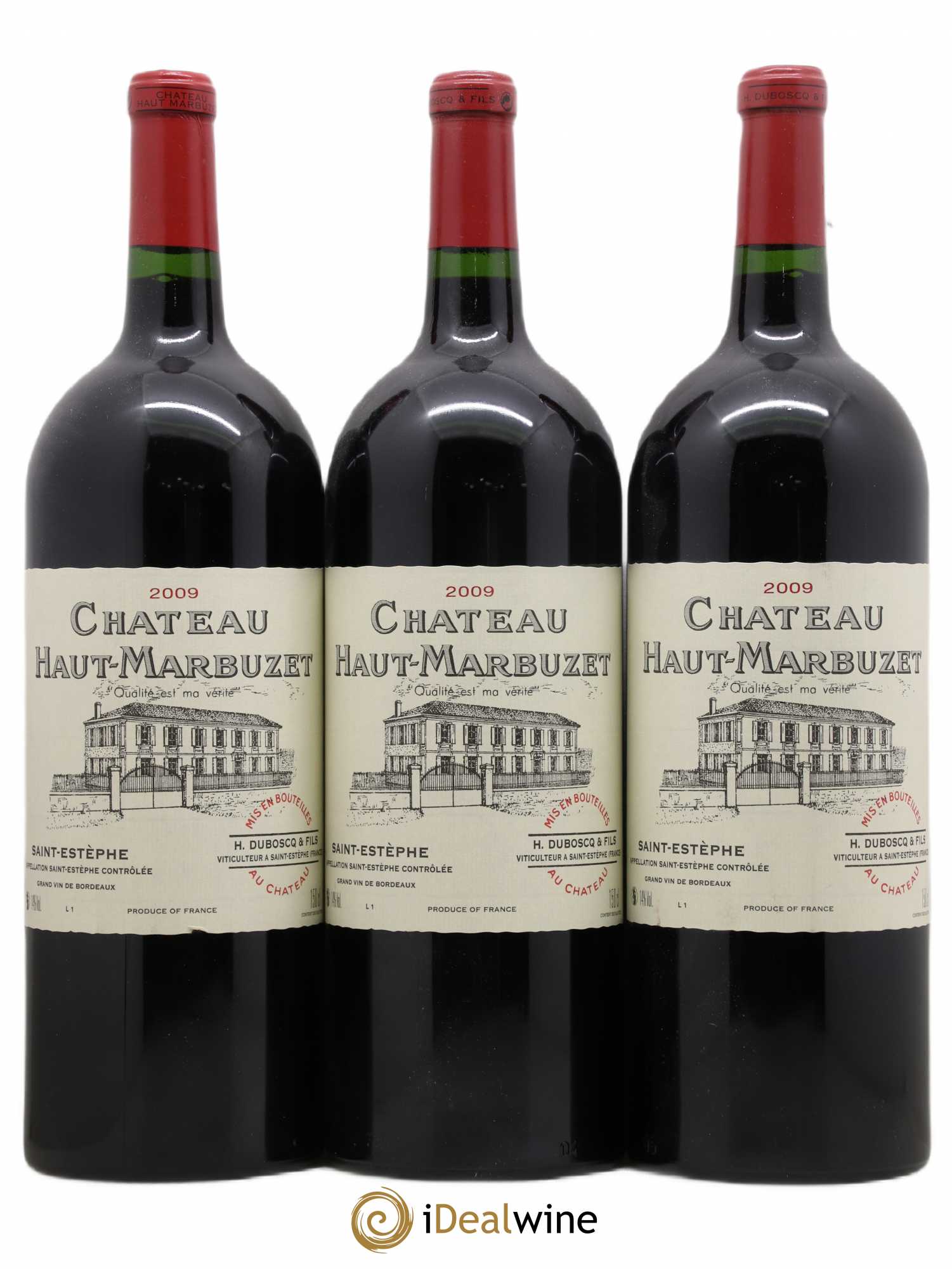 Château Haut Marbuzet 2009 - Lot de 3 magnums - 0