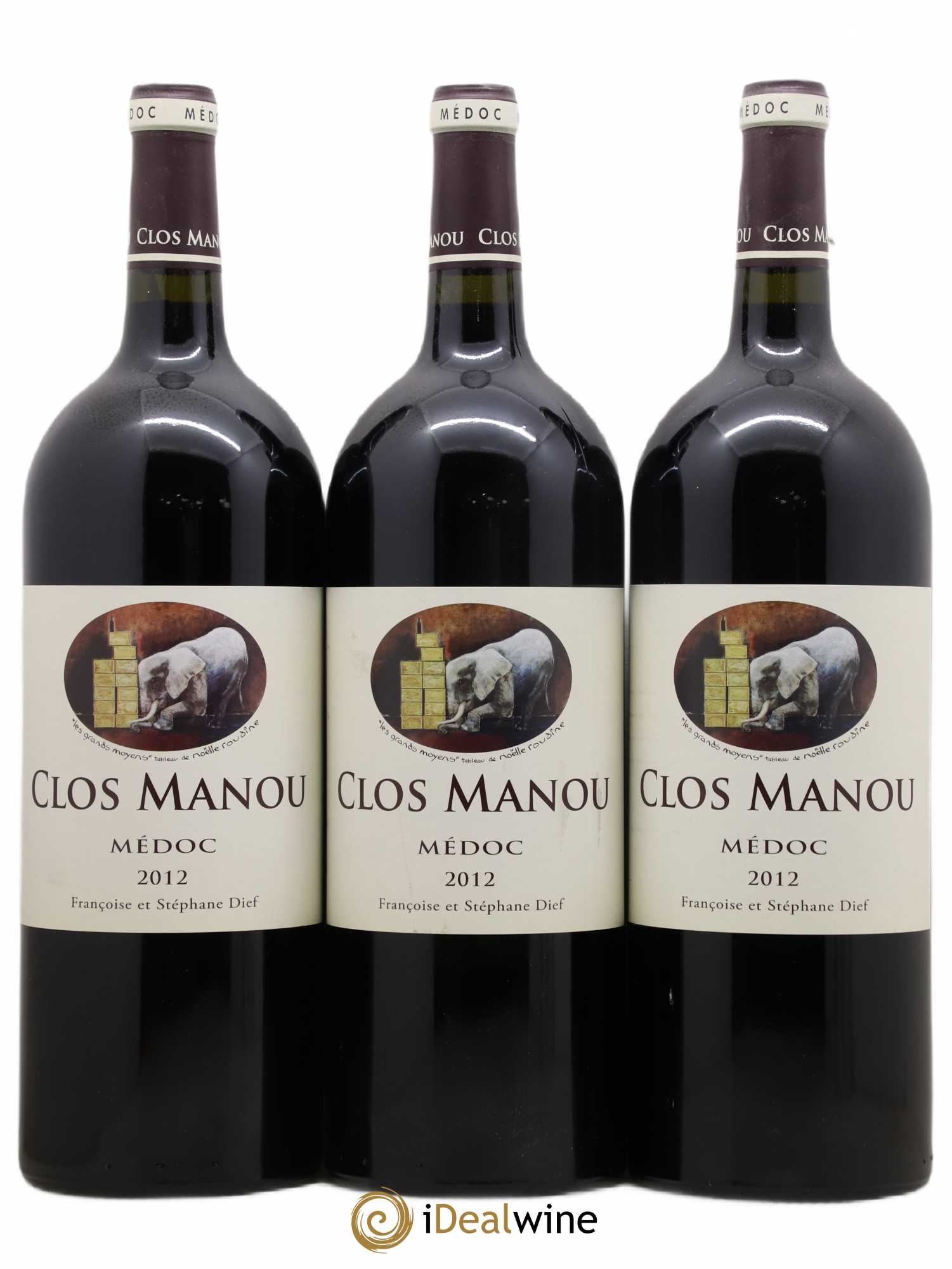 Clos Manou 2012 - Lot de 3 magnums - 0