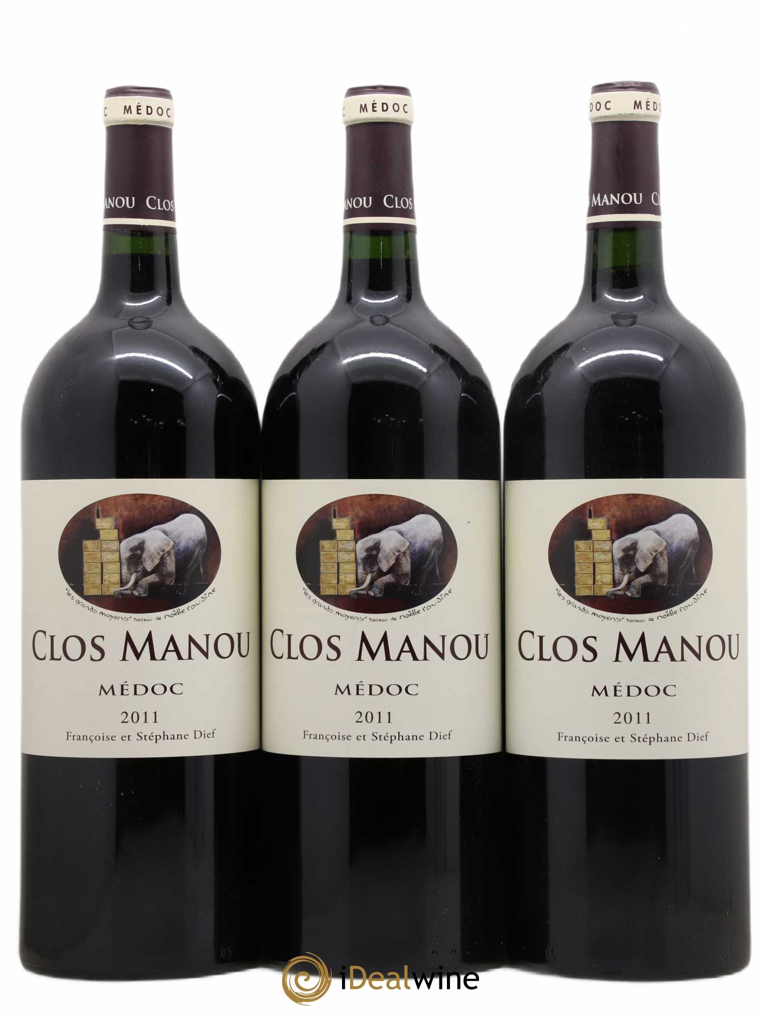 Clos Manou 2011 - Posten von 3 Magnum - 0
