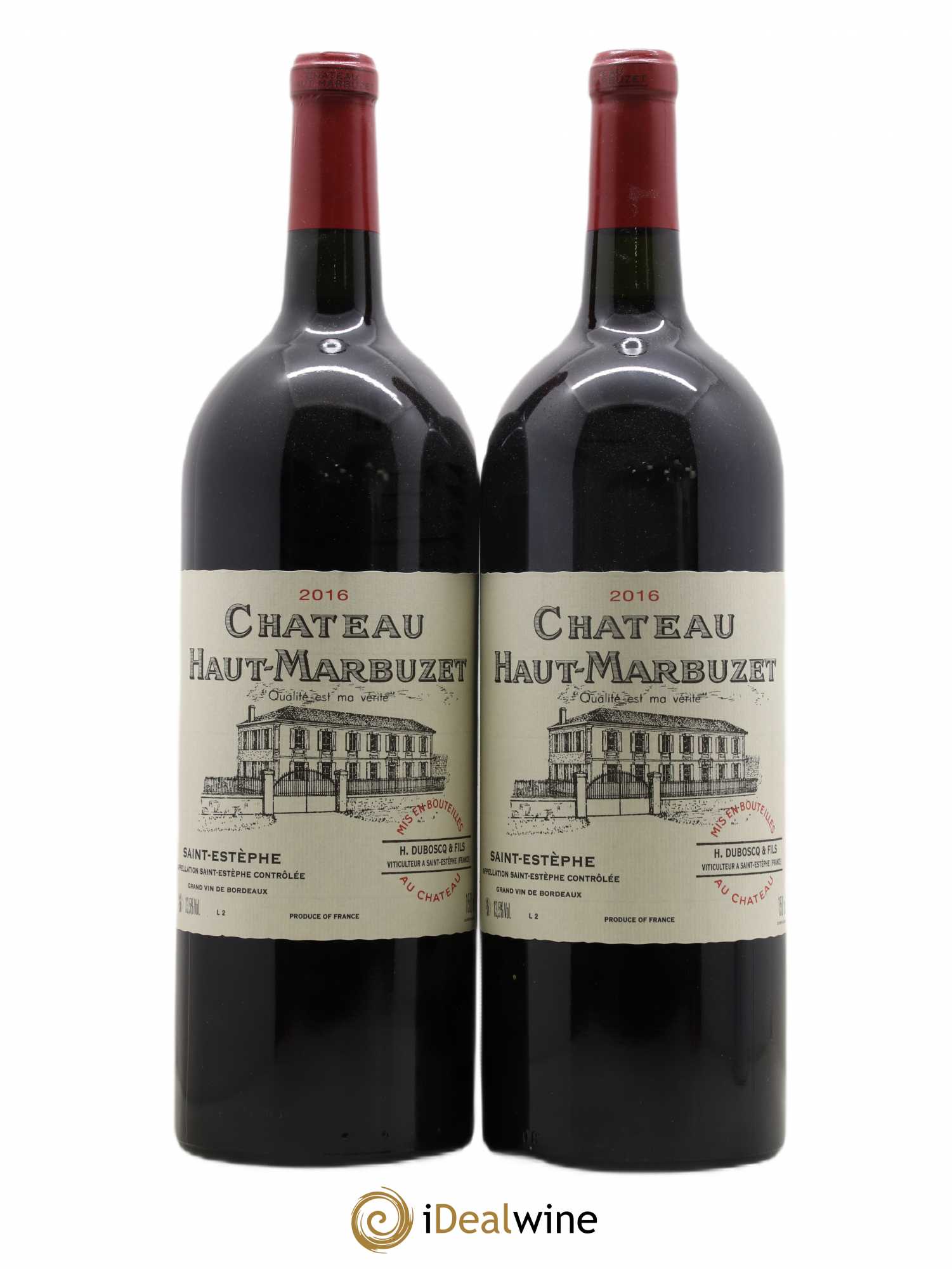 Château Haut Marbuzet 2016 - Lot de 2 magnums - 0