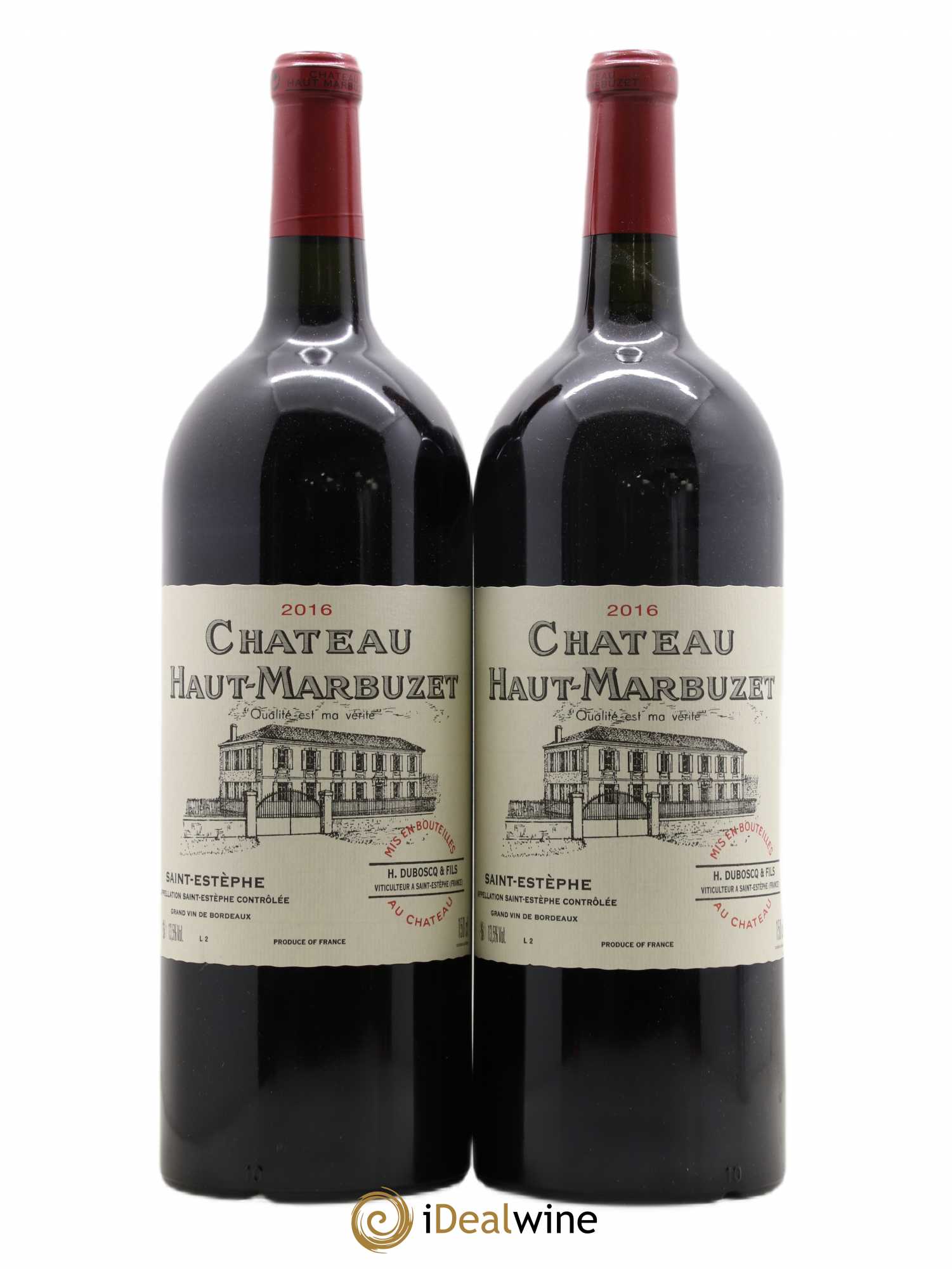 Château Haut Marbuzet 2016 - Lot de 2 magnums - 0