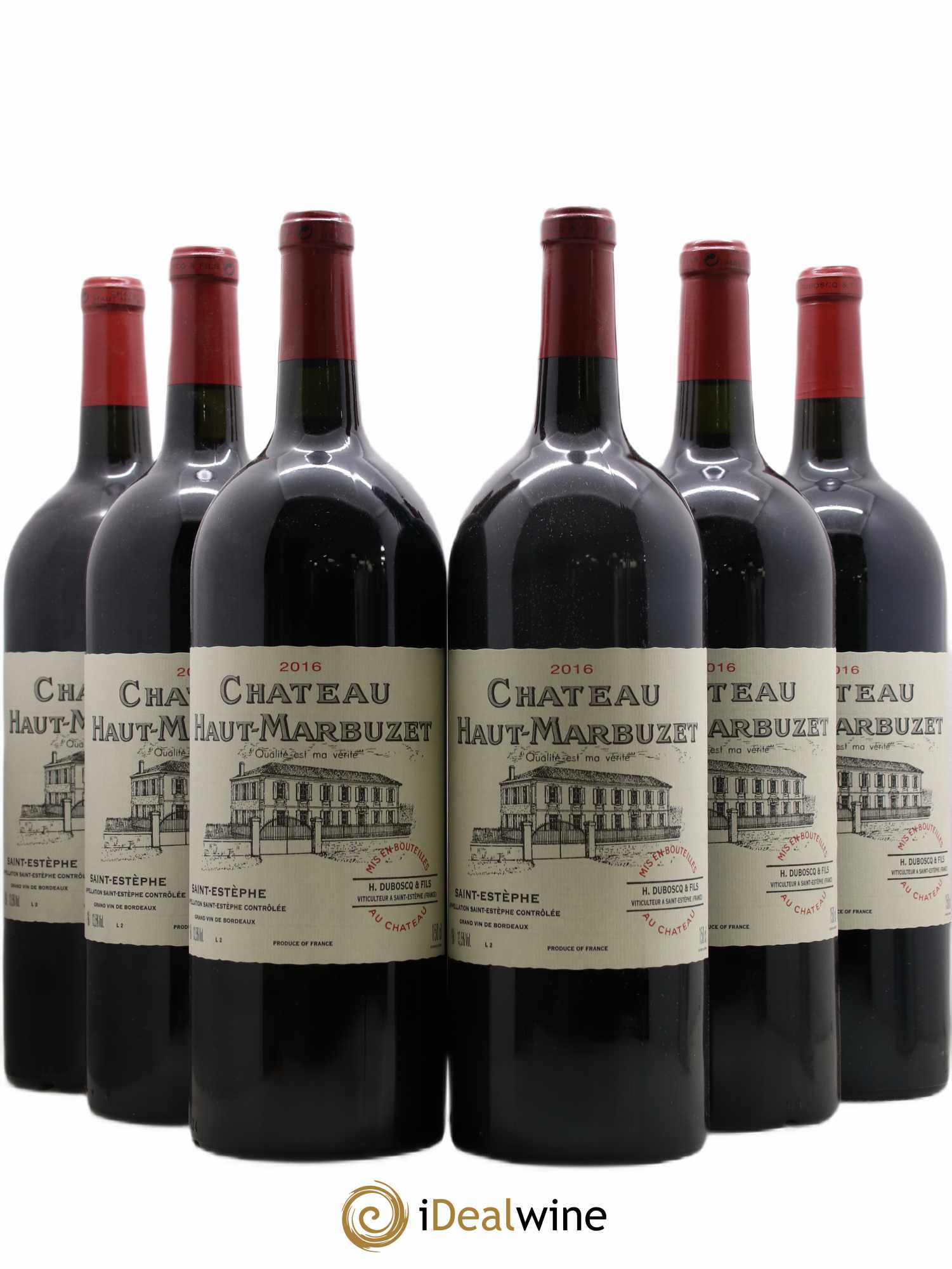 Château Haut Marbuzet 2016 - Lot de 6 magnums - 0