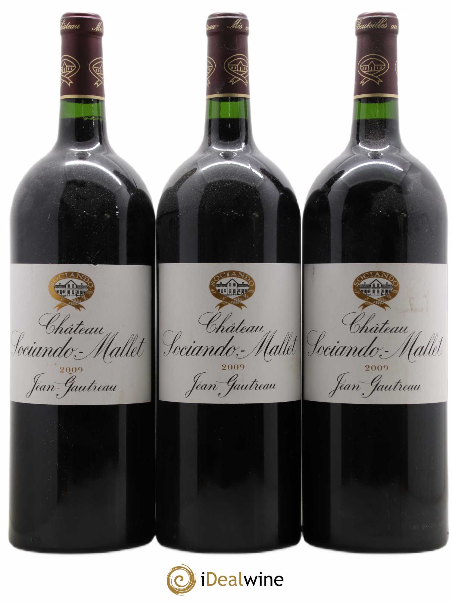 Château Sociando Mallet 2009 - Lot de 3 magnums - 0