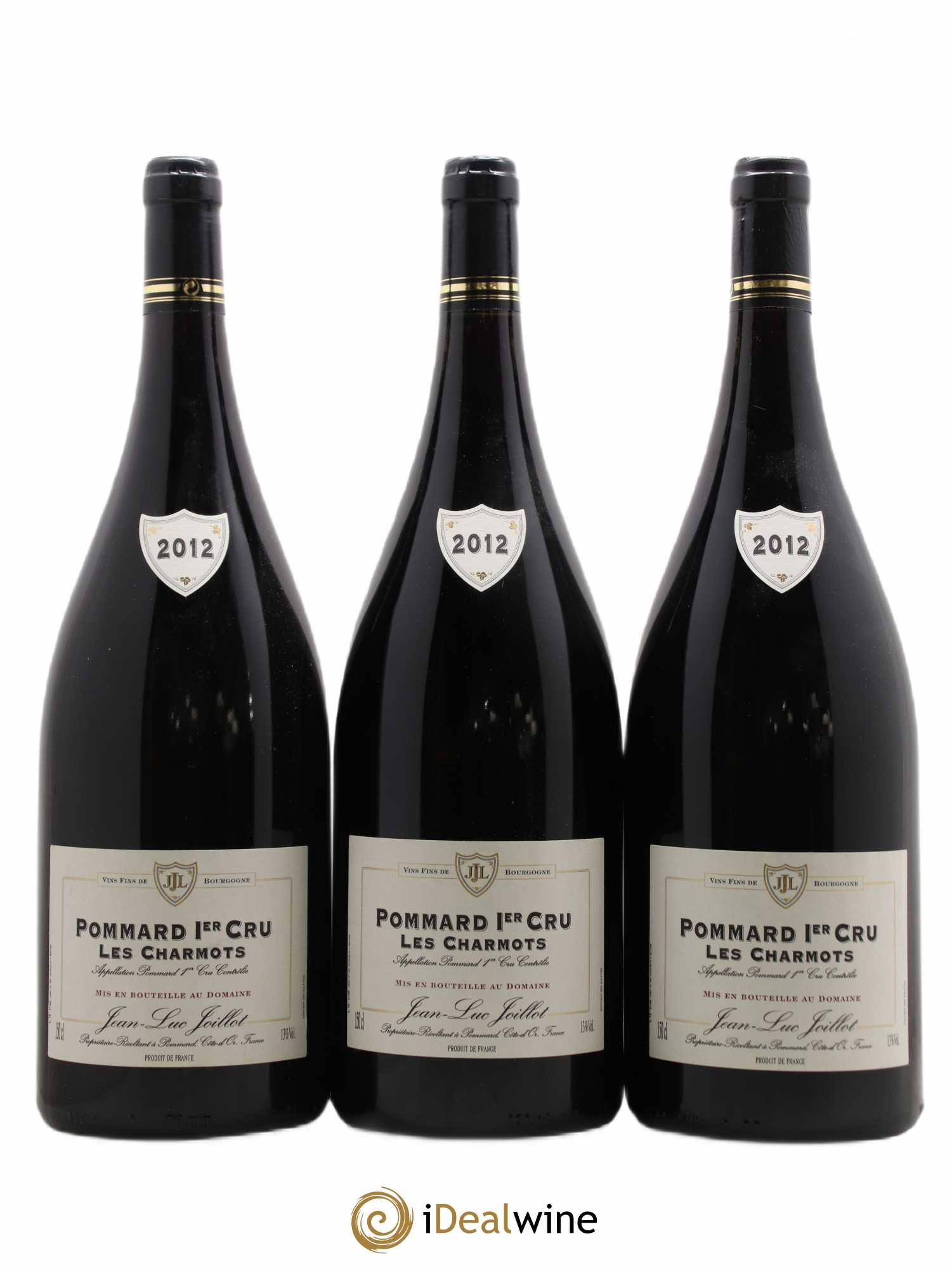 Pommard 1er Cru Les Charmots J.L Joillot 2012 - Posten von 3 Magnum - 0