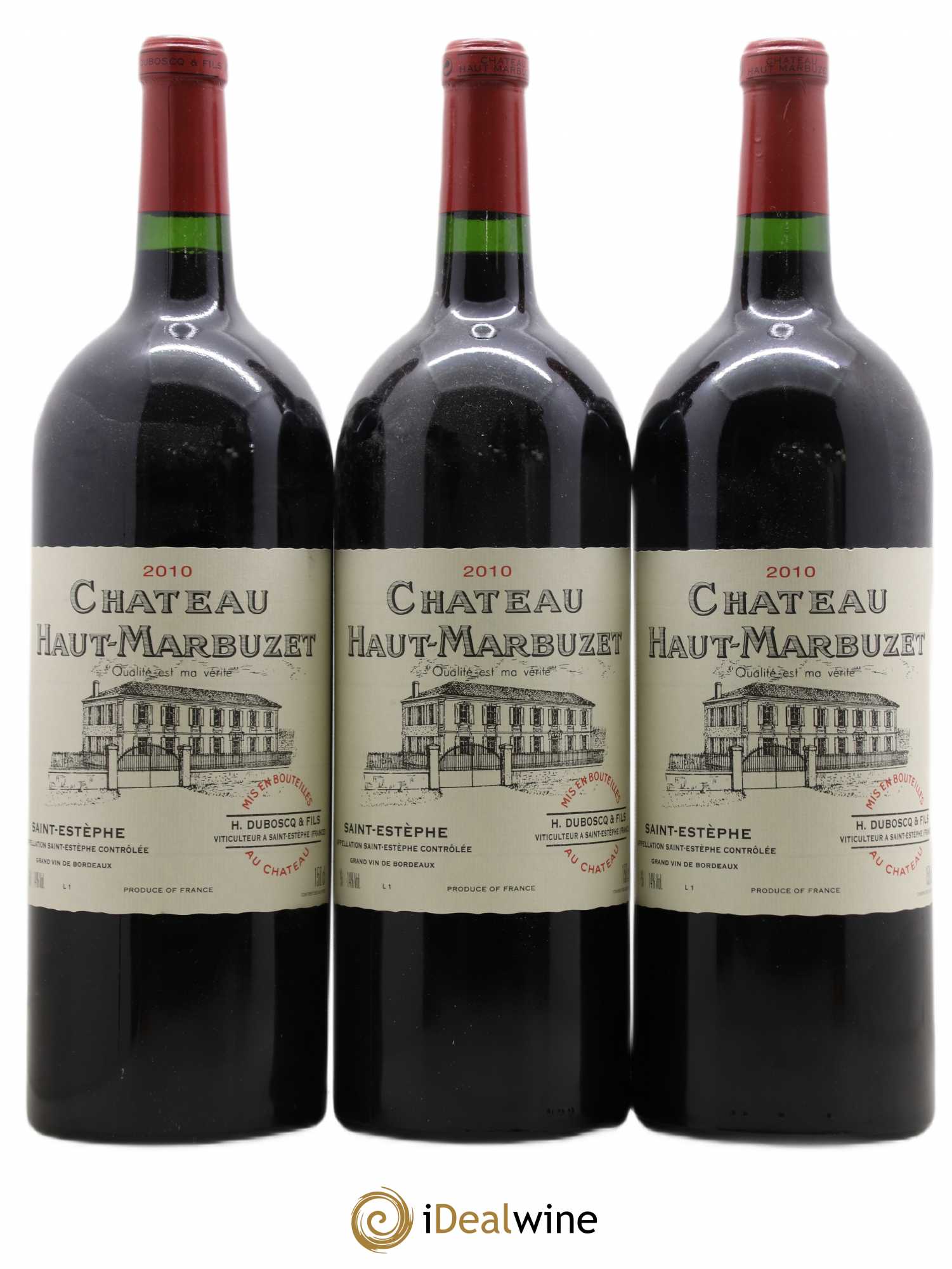 Château Haut Marbuzet 2010 - Lot de 3 magnums - 0