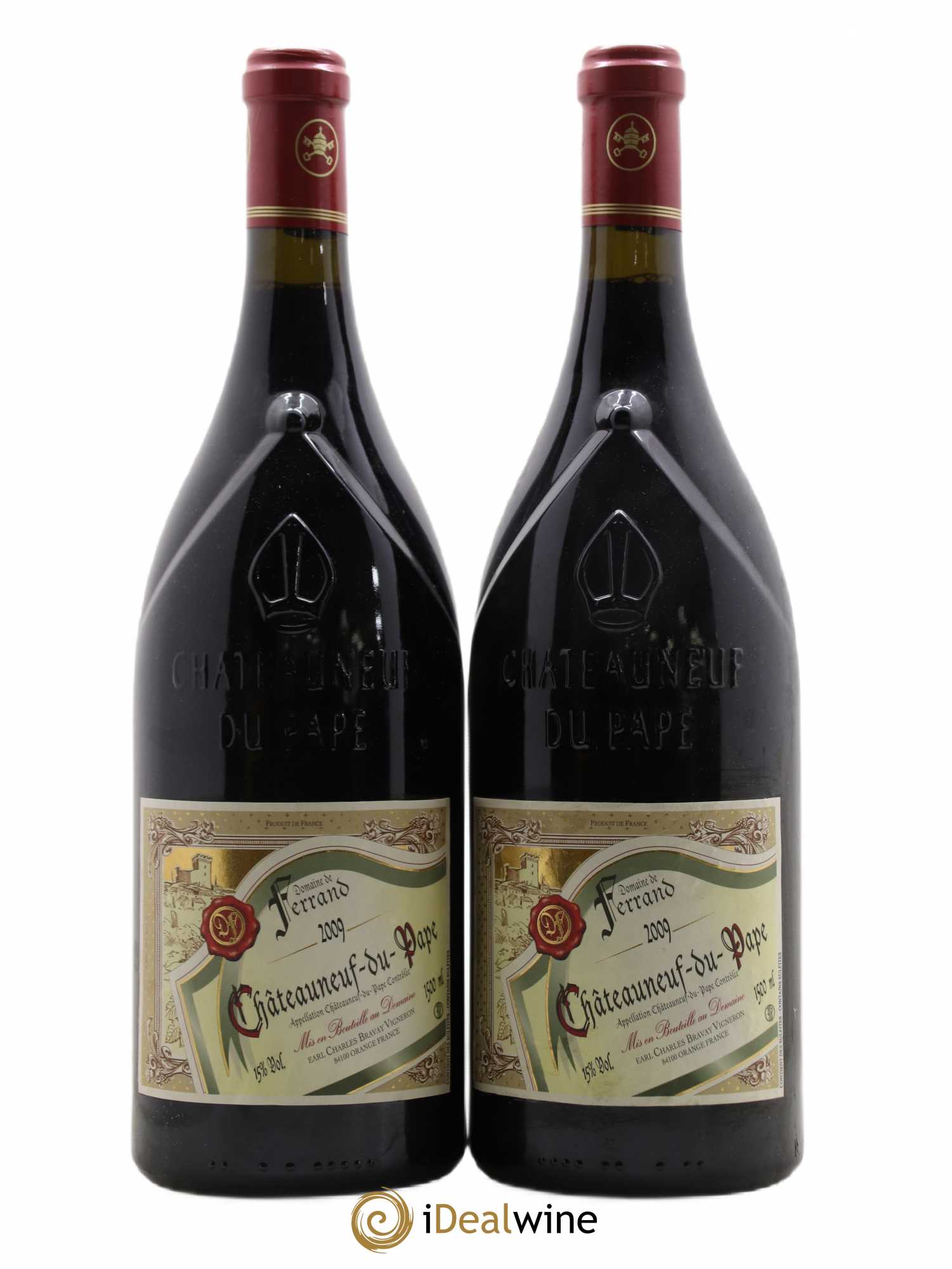 Châteauneuf-du-Pape Domaine de Ferrand Philippe Bravay 2009 - Posten von 2 Magnum - 0