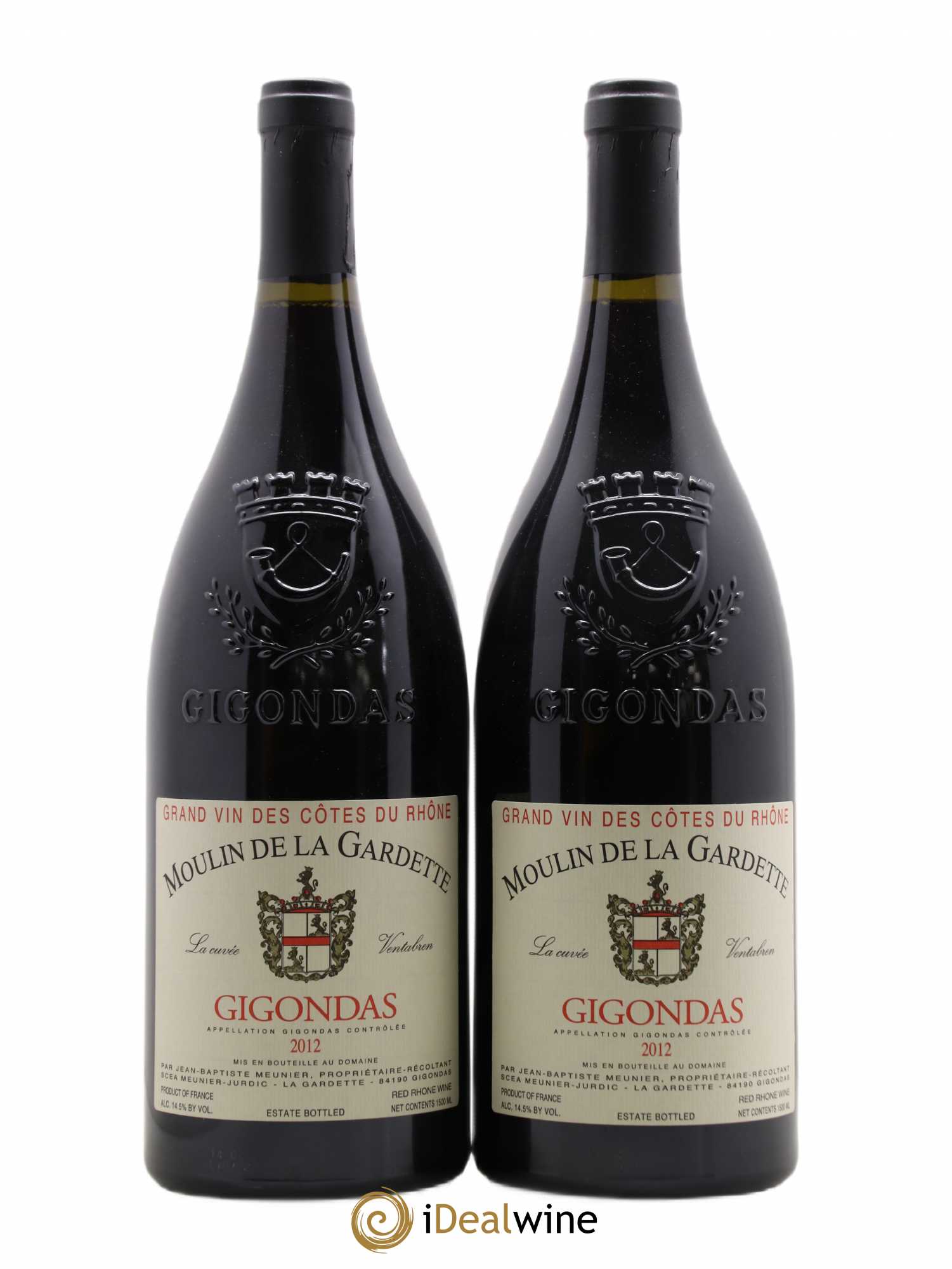 Gigondas Ventabren Moulin de la Gardette 2012 - Posten von 2 Magnum - 0