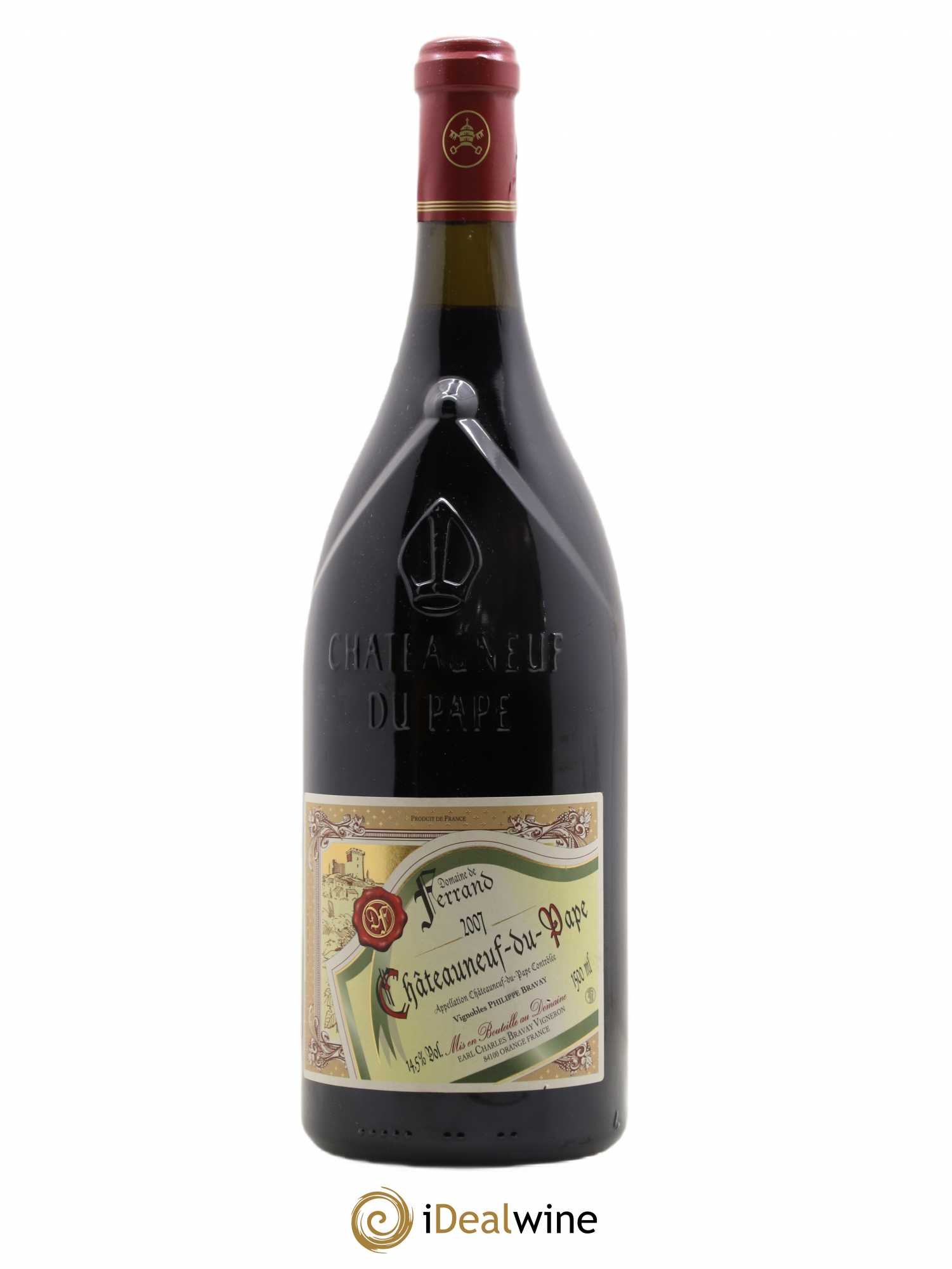 Châteauneuf-du-Pape Domaine de Ferrand Philippe Bravay 2007 - Posten von 1 Magnum - 0