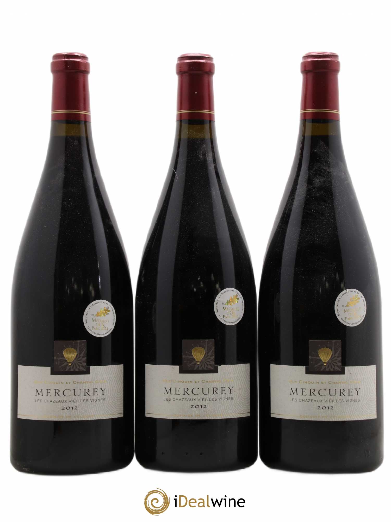 Mercurey Les Chazeaux Vieilles vignes De L'Europe 2012 - Posten von 3 Magnum - 0
