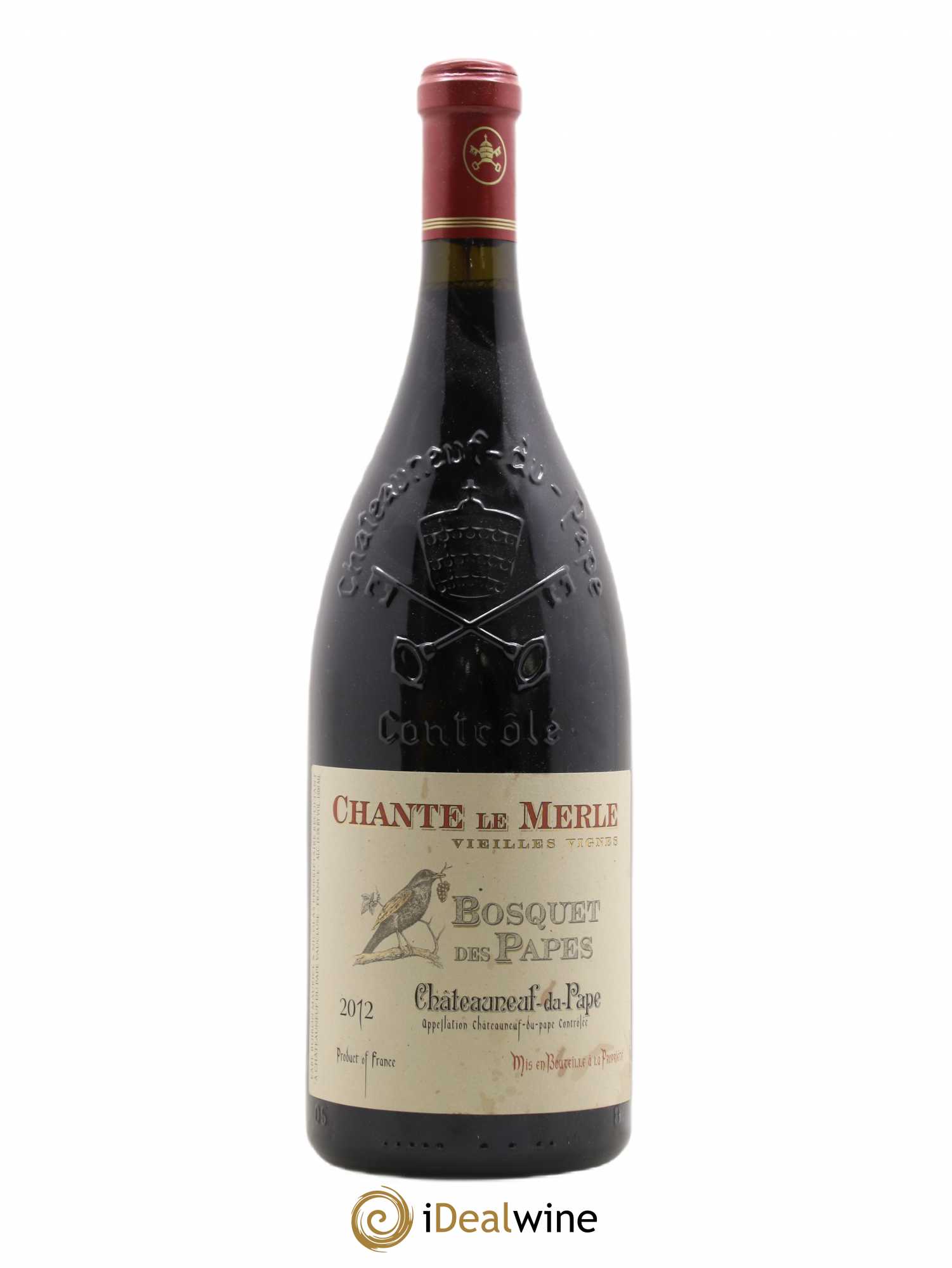 Châteauneuf-du-Pape Bosquet des Papes Chante Le Merle Vieilles Vignes Famille Boiron 2012 - Lot de 1 magnum - 0