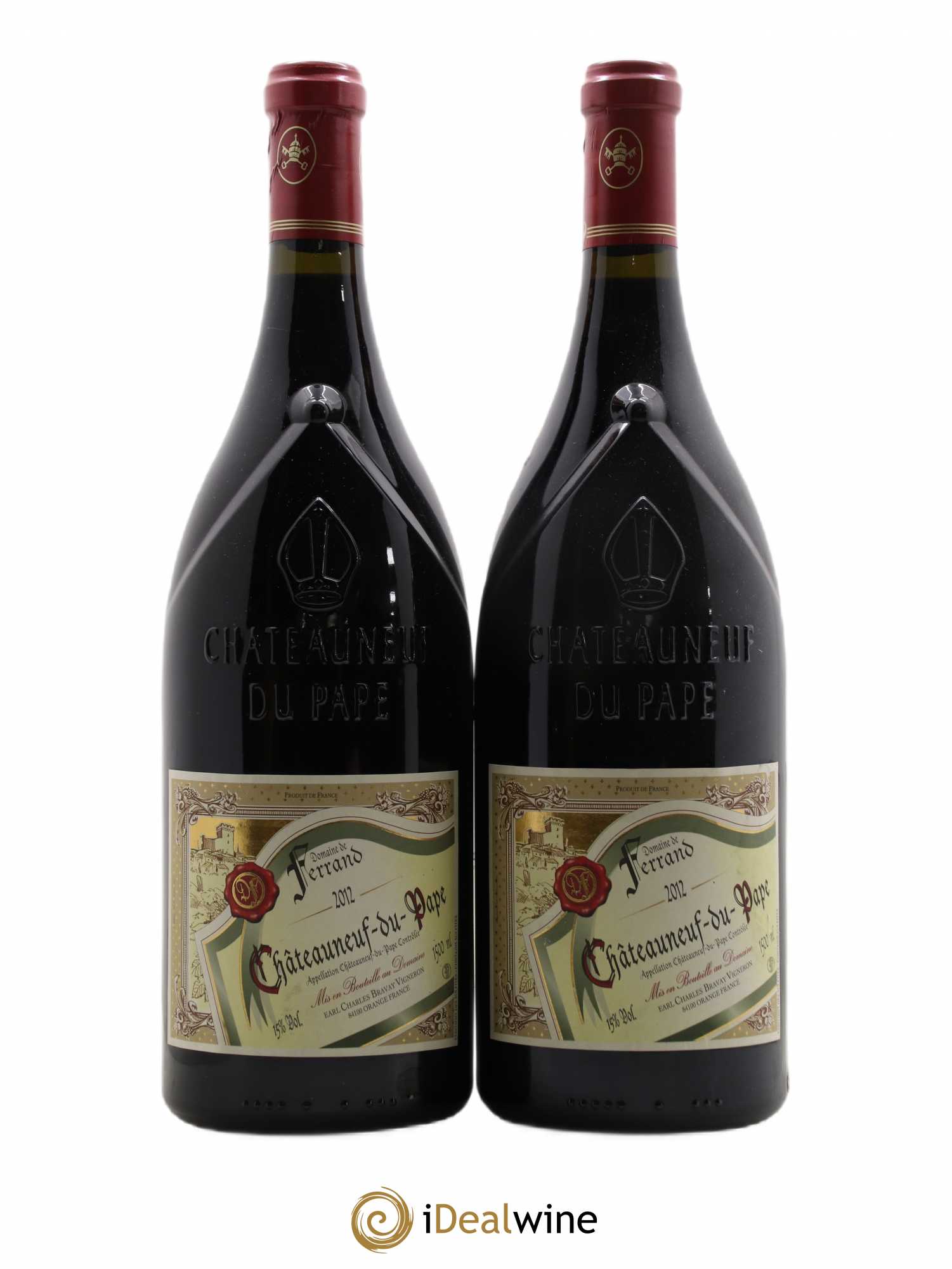 Châteauneuf-du-Pape Domaine de Ferrand Philippe Bravay 2012 - Posten von 2 Magnum - 0