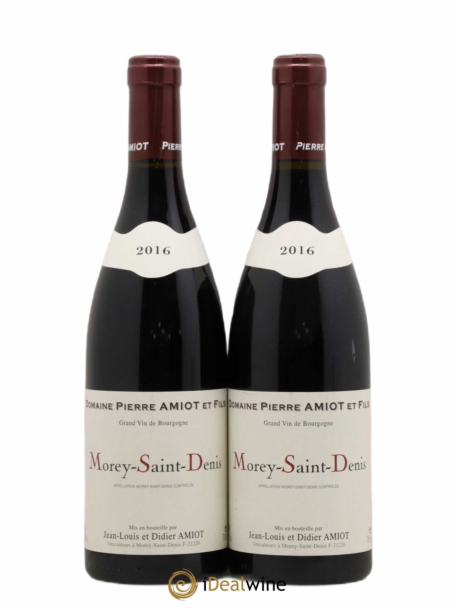 Morey-Saint-Denis Pierre Amiot & Fils 2016 - Lot de 2 bouteilles - 0