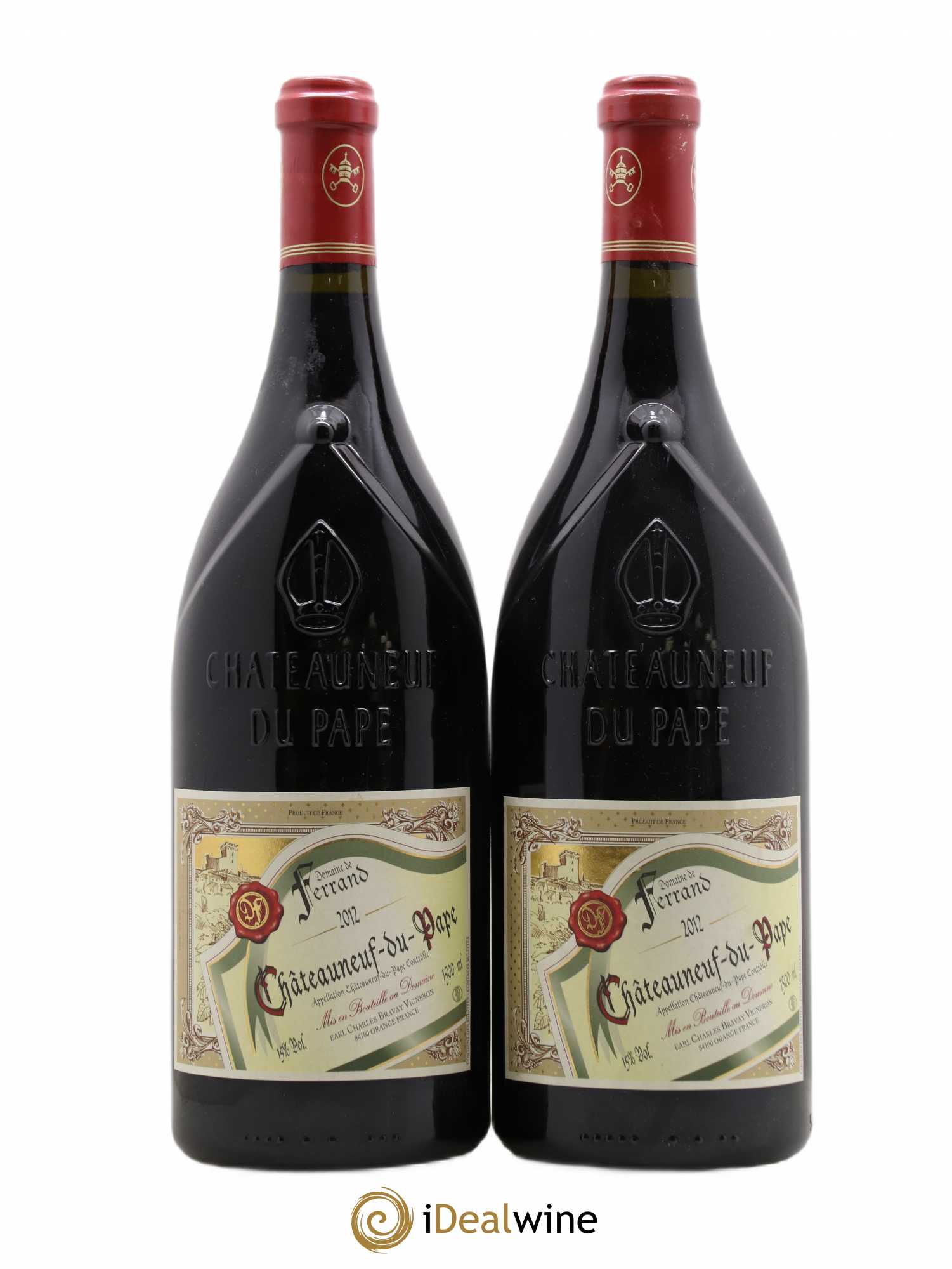 Châteauneuf-du-Pape Domaine de Ferrand Philippe Bravay 2012 - Posten von 2 Magnum - 0