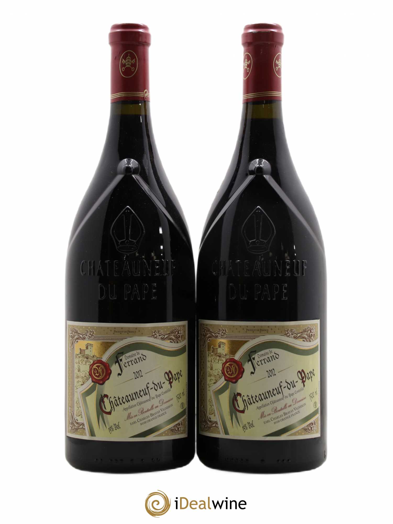 Châteauneuf-du-Pape Domaine de Ferrand Philippe Bravay 2012 - Posten von 2 Magnum - 0