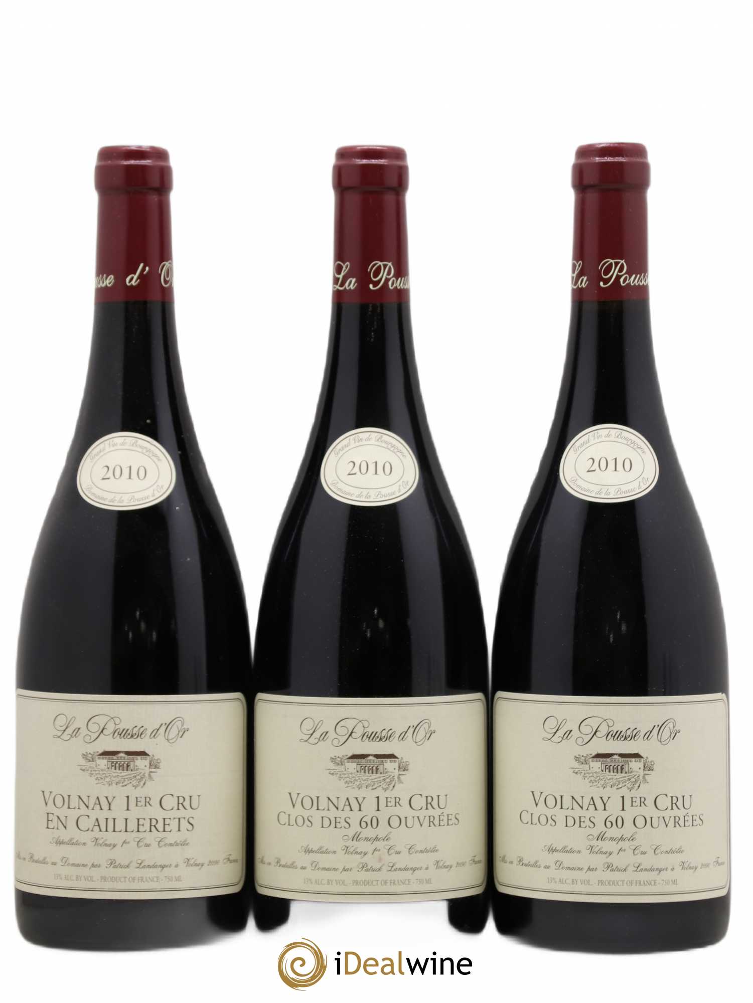 Volnay 1er Cru Clos des 60 ouvrées La Pousse d'Or (Domaine de) 2010 - Lot de 3 bouteilles - 0