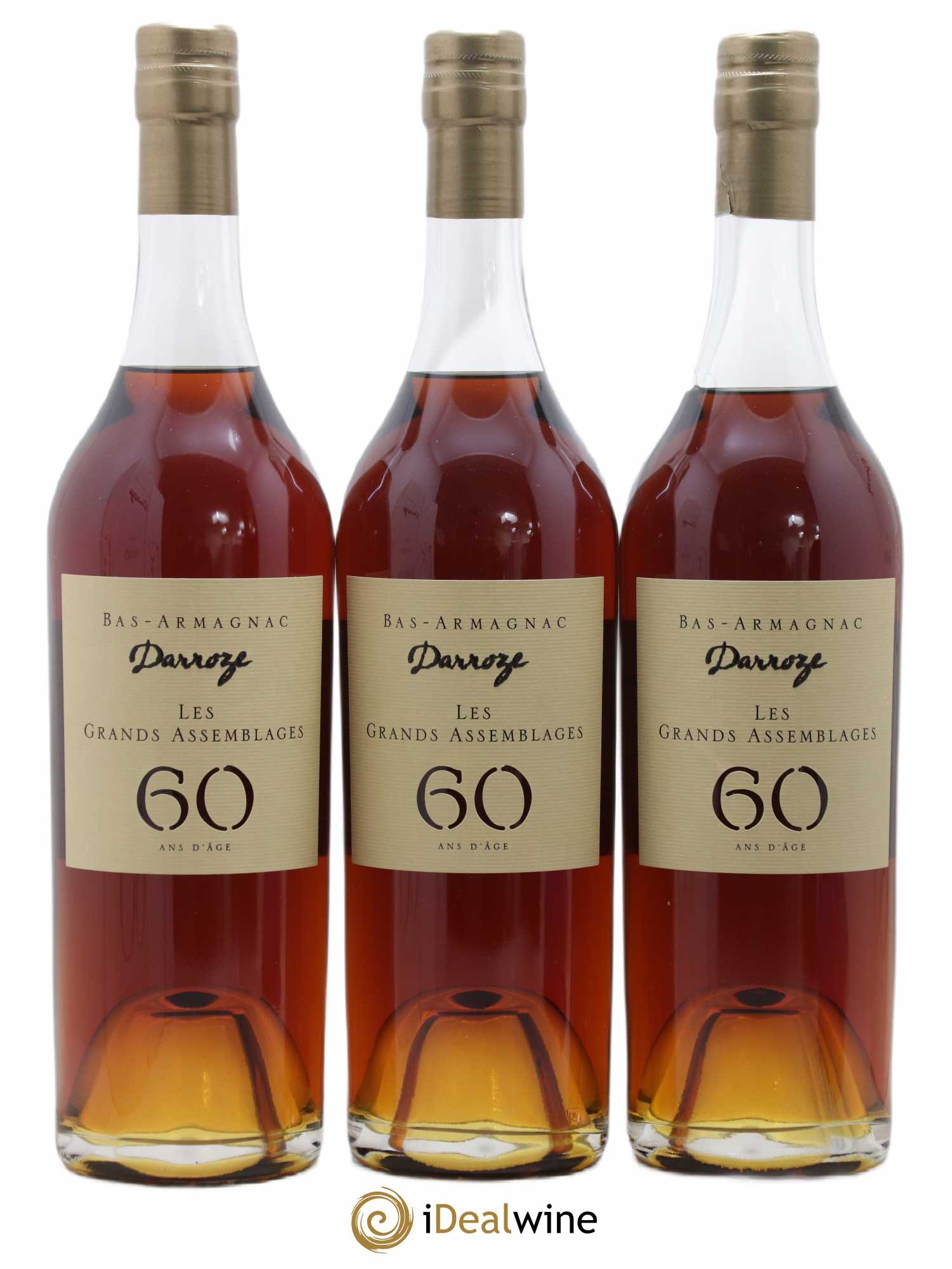 Bas-Armagnac 60 ans Les Grands Assemblage Darroze - Lot de 3 bouteilles - 1